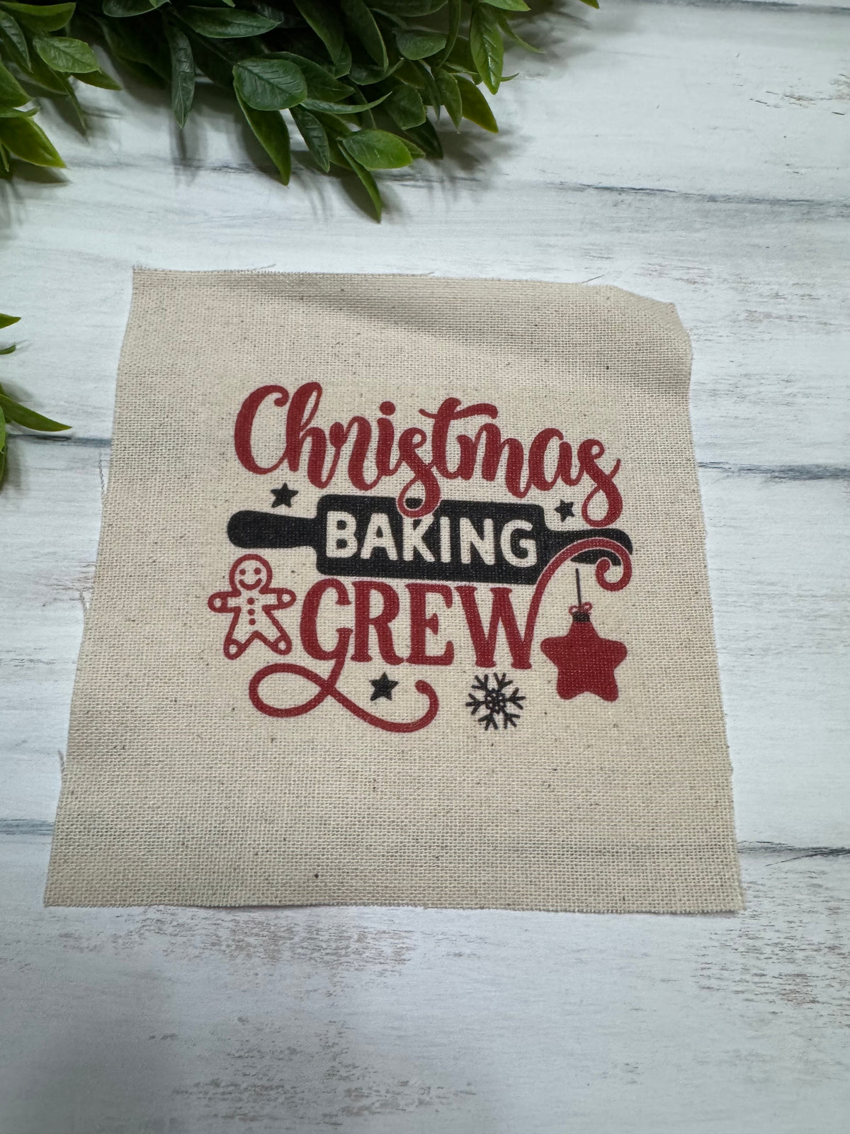 Christmas baking crew 5” patch