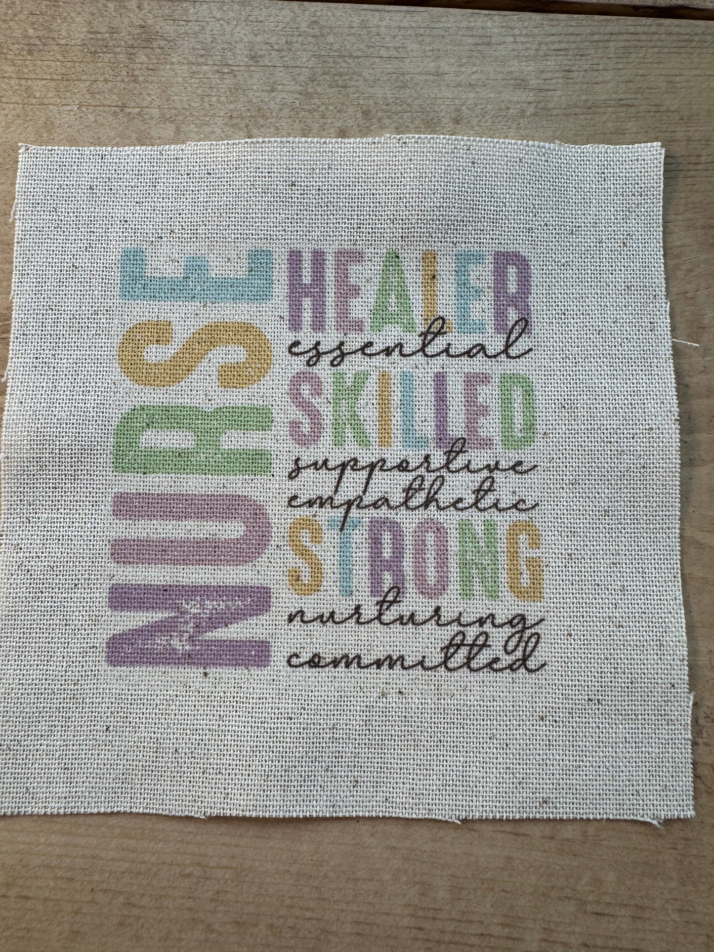 Nurse words 5” patch