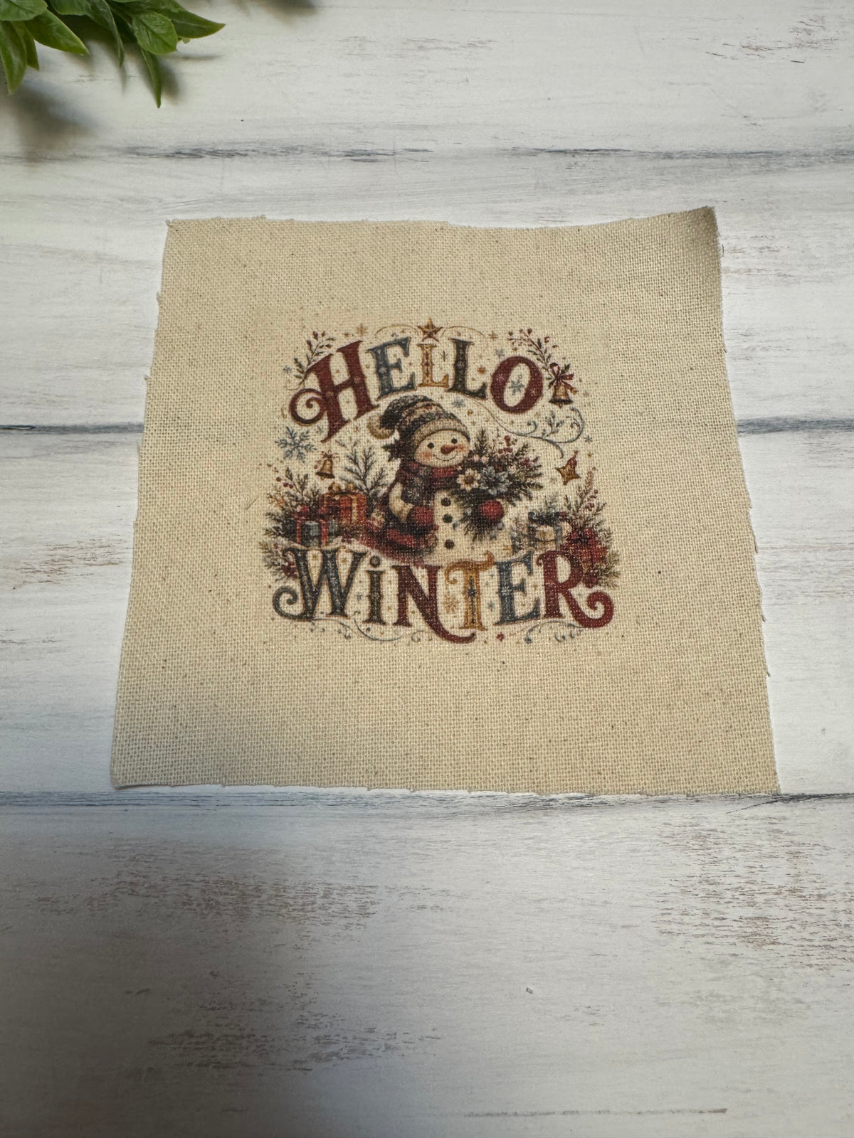 Hello winter 5” patch