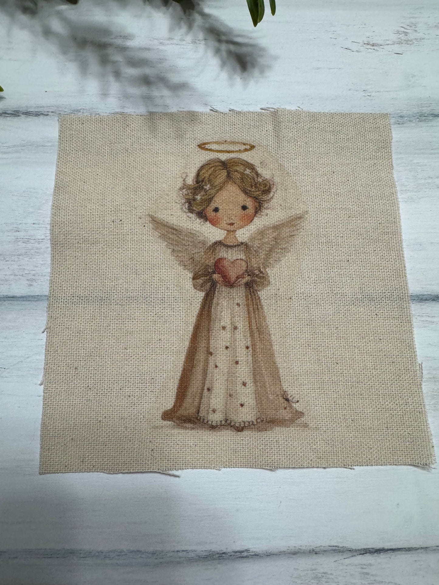 Angel with heart 5” patch