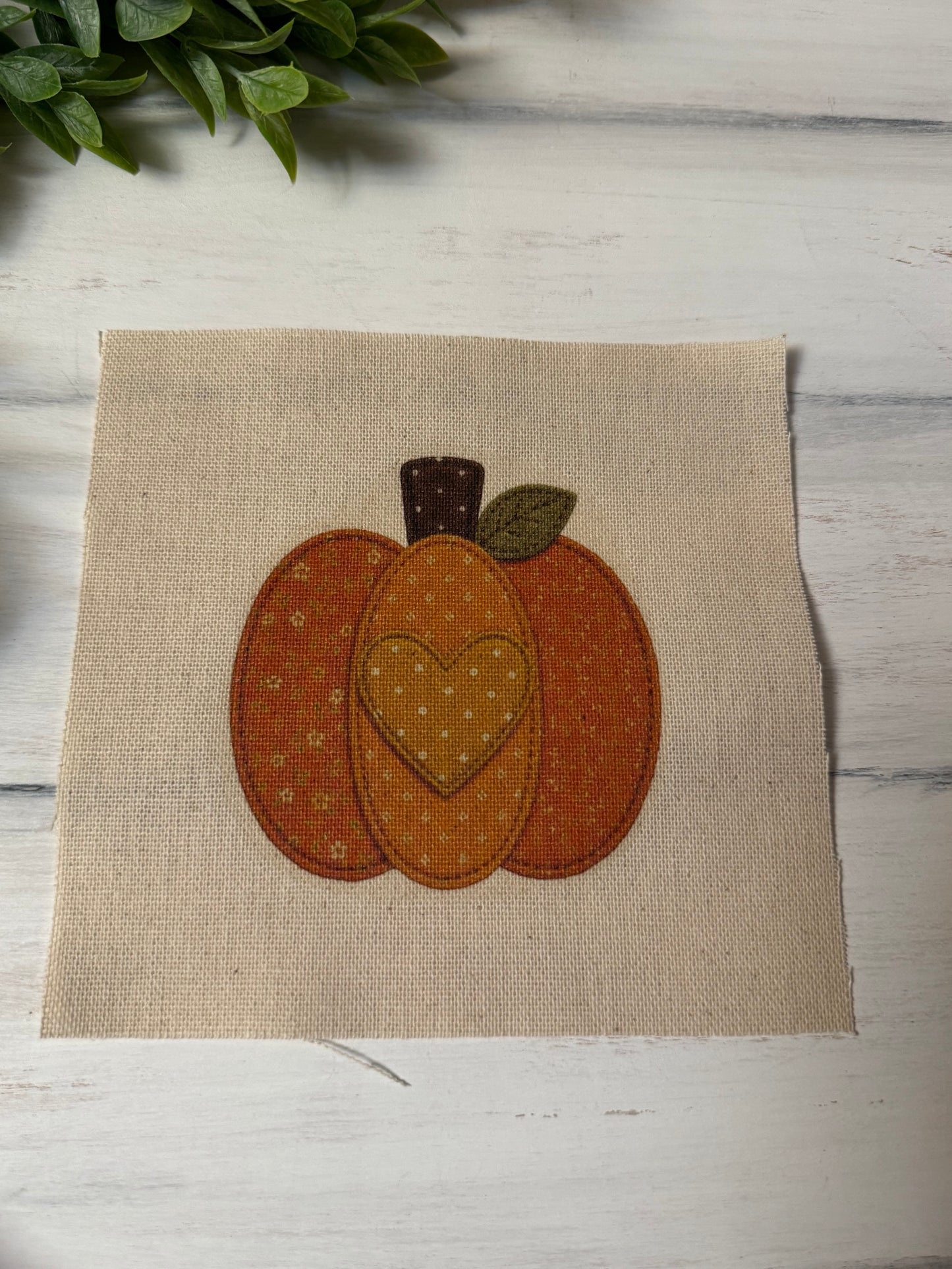 Deep orange pumpkin 5” patch
