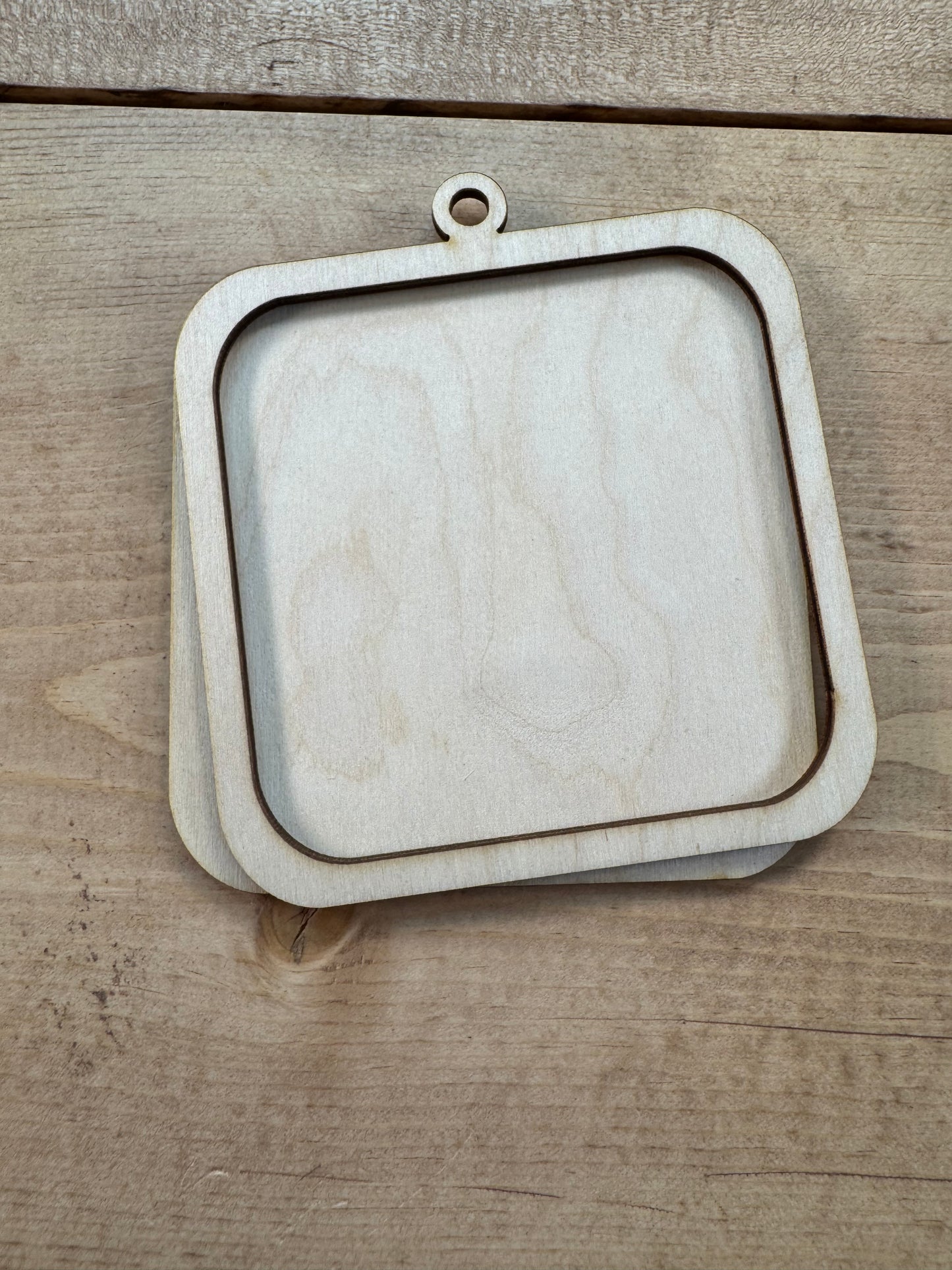 Rounded square ornament frame