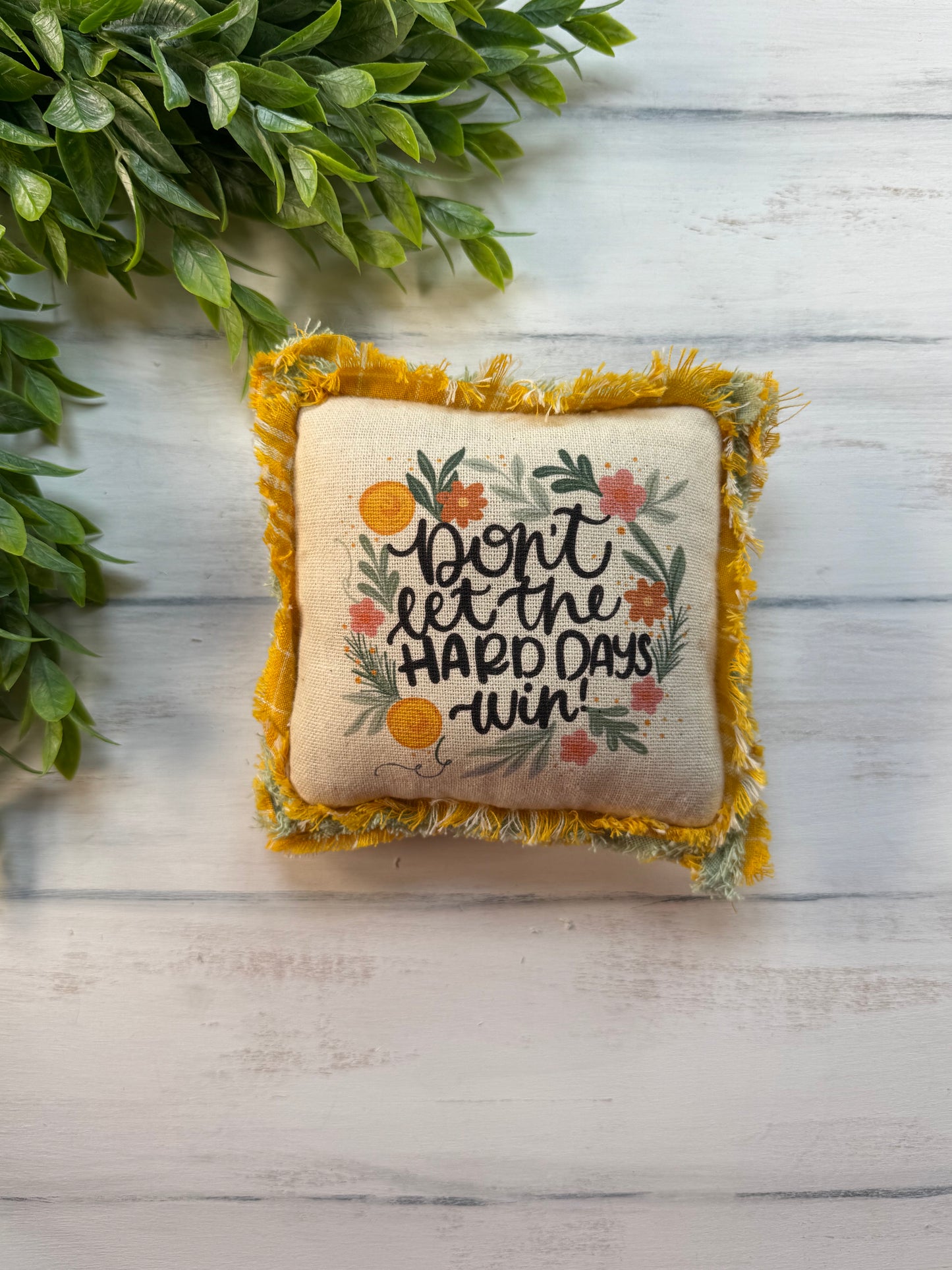 Don’t let framed 5” mini pillow