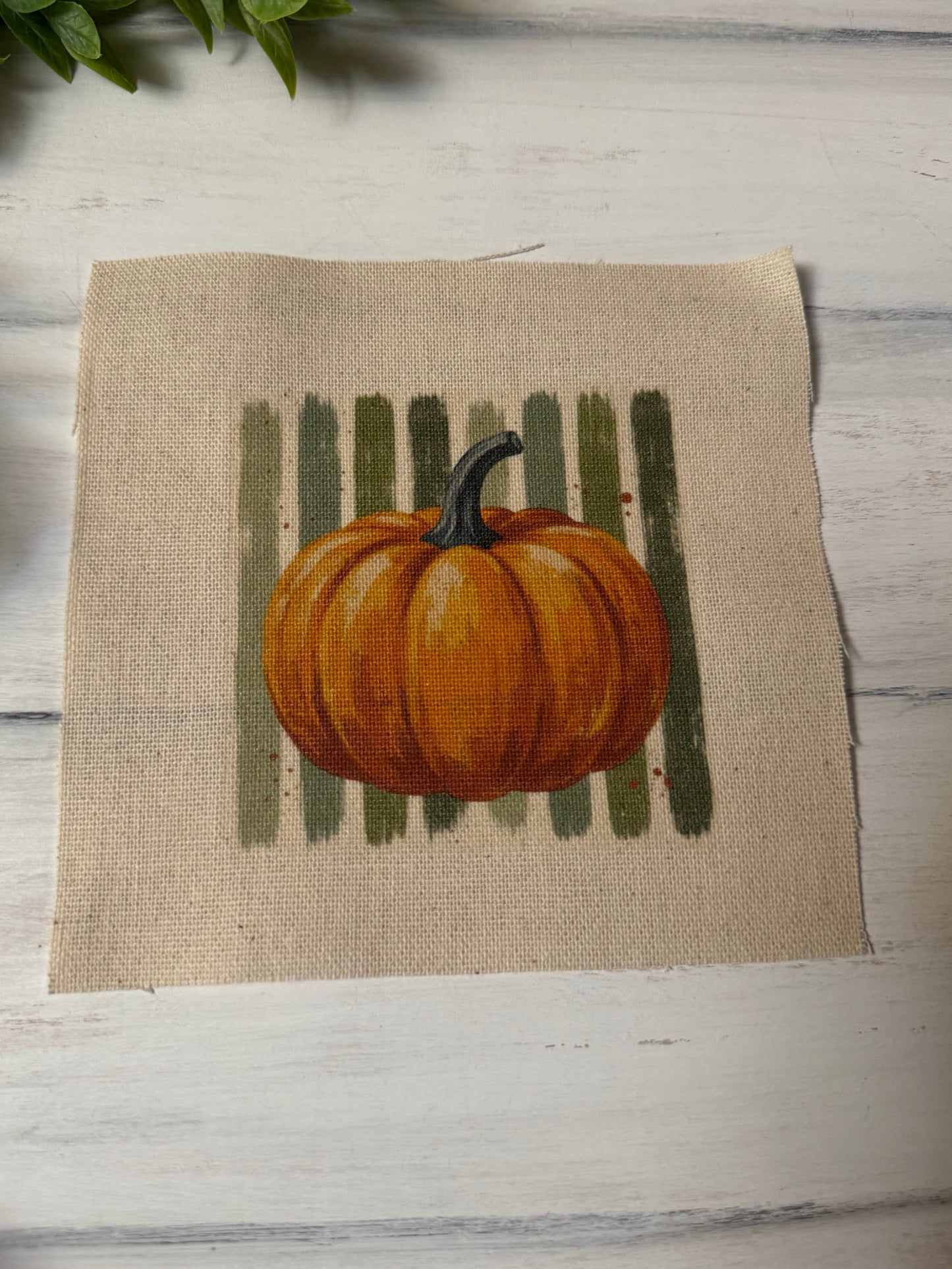 Pumpkin on stripes 5” patch
