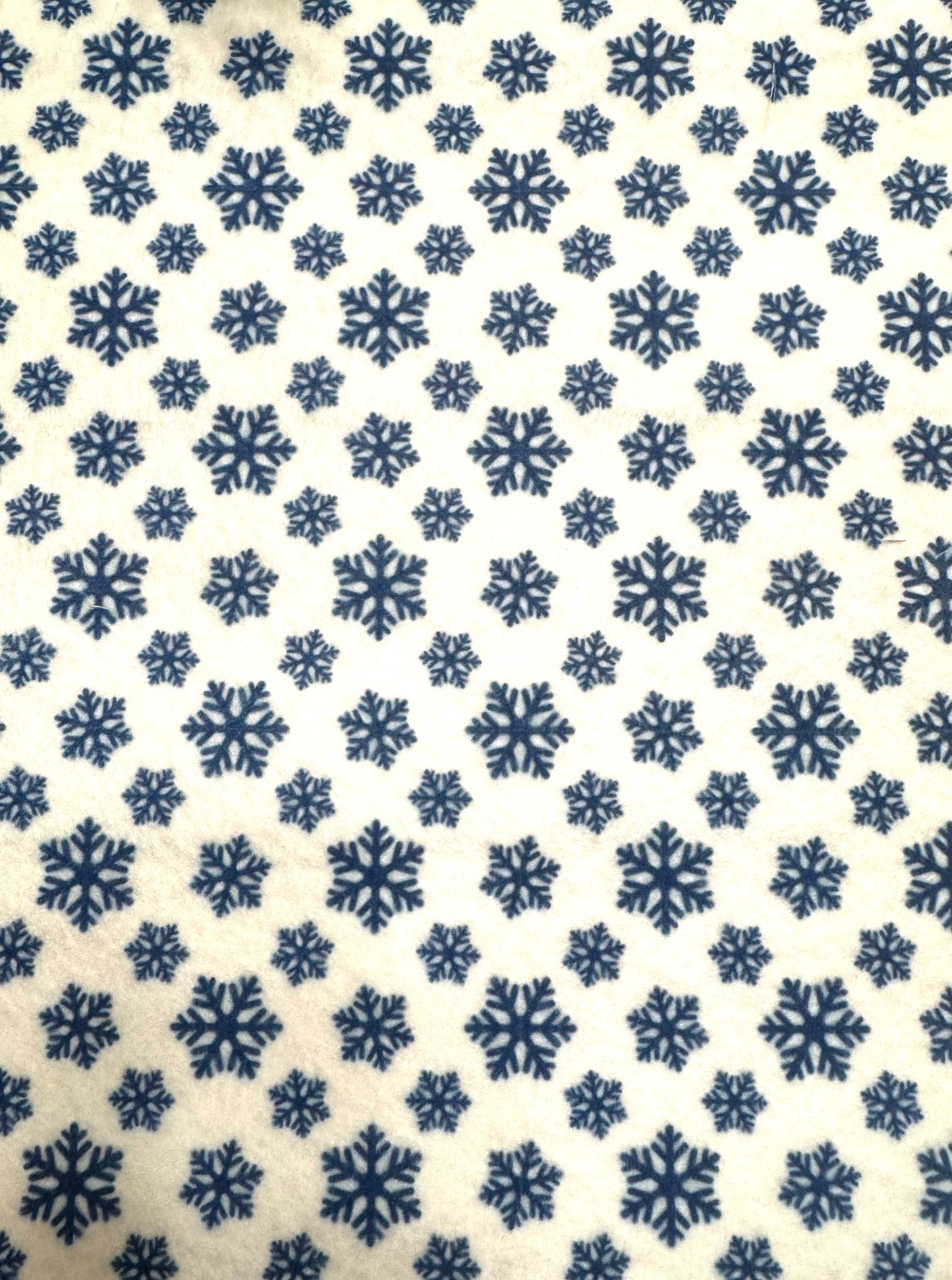 Navy snowflake printed felt sheets