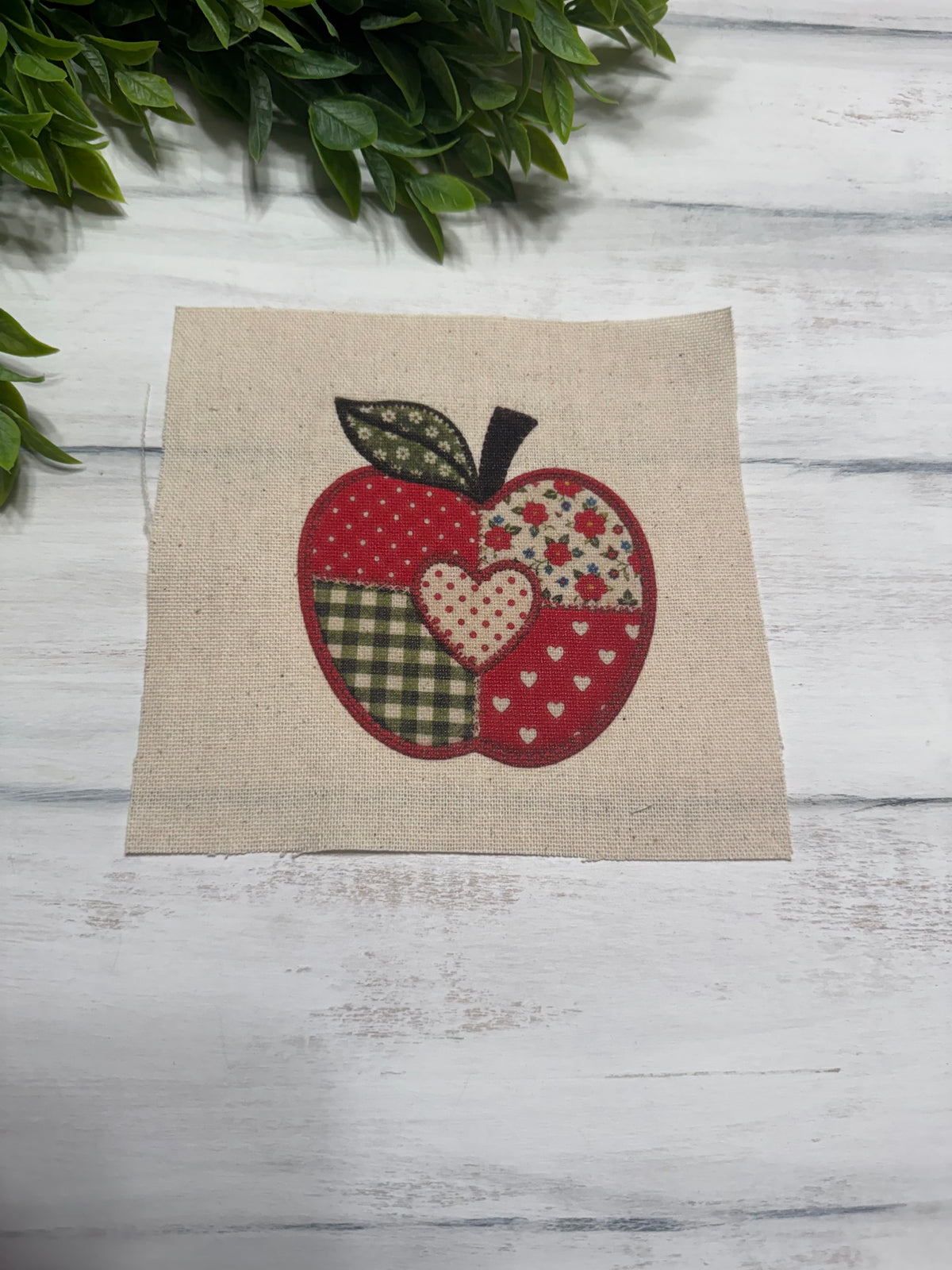 Patchwork Apple 5” patch