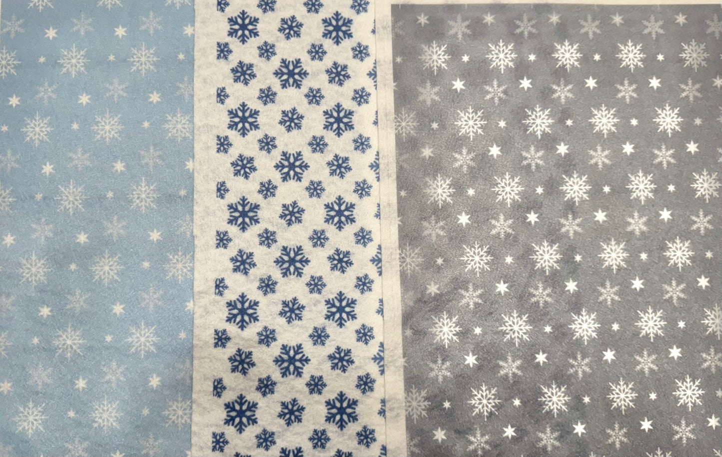 Let it snow combo printed felt sheets