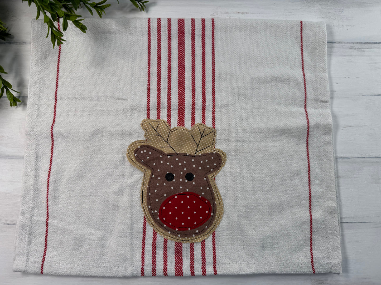 Reindeer #2 tea towel