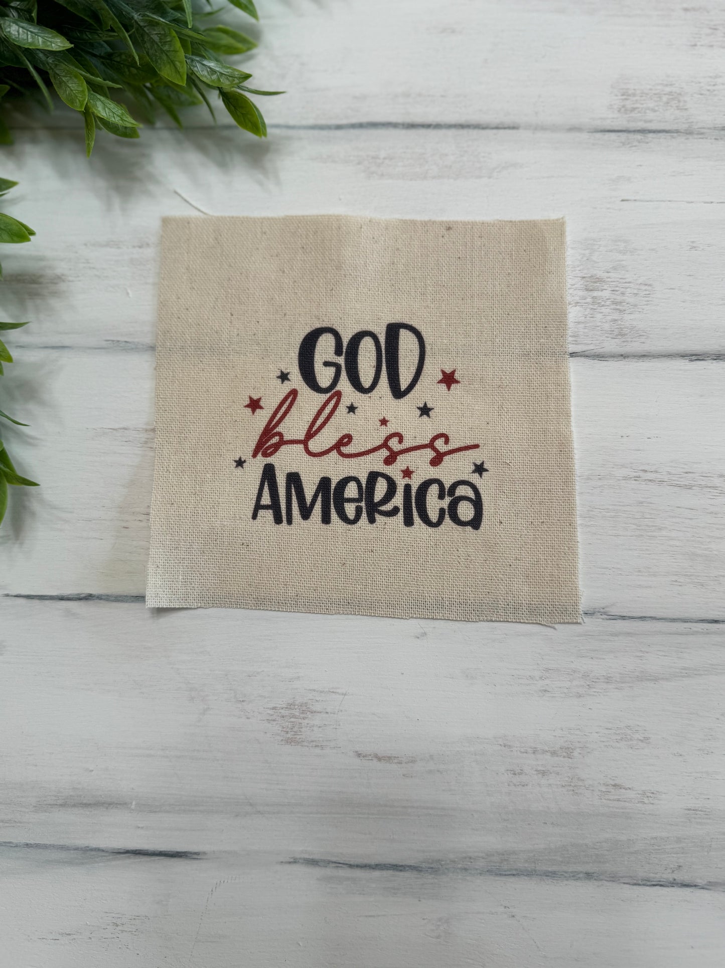 God bless America 5” patch