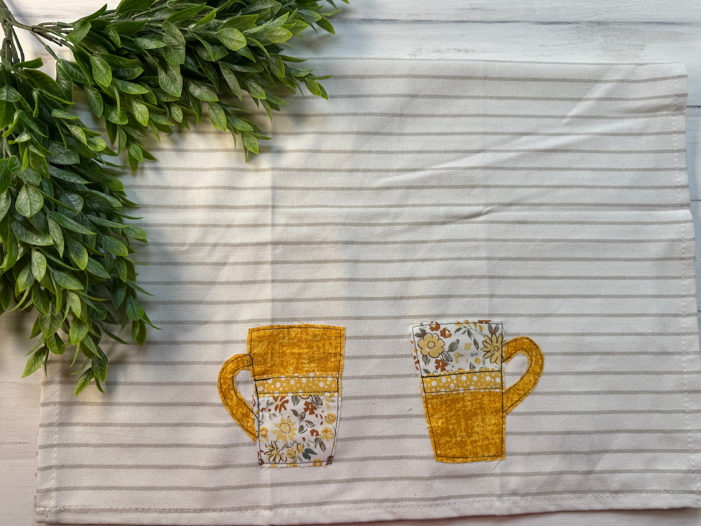 Tall cups tea towel