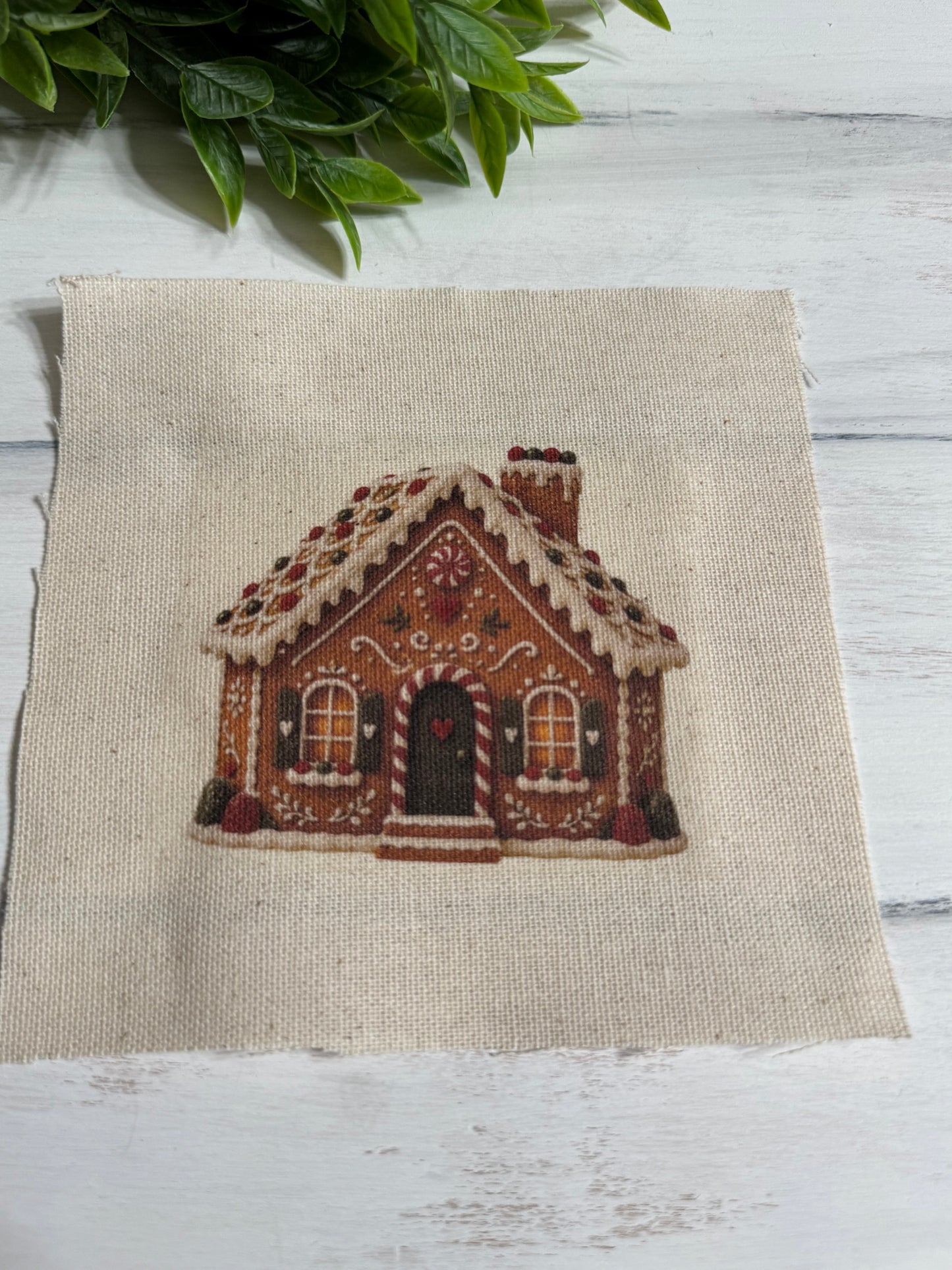 Gingerbread house #1 5” patch