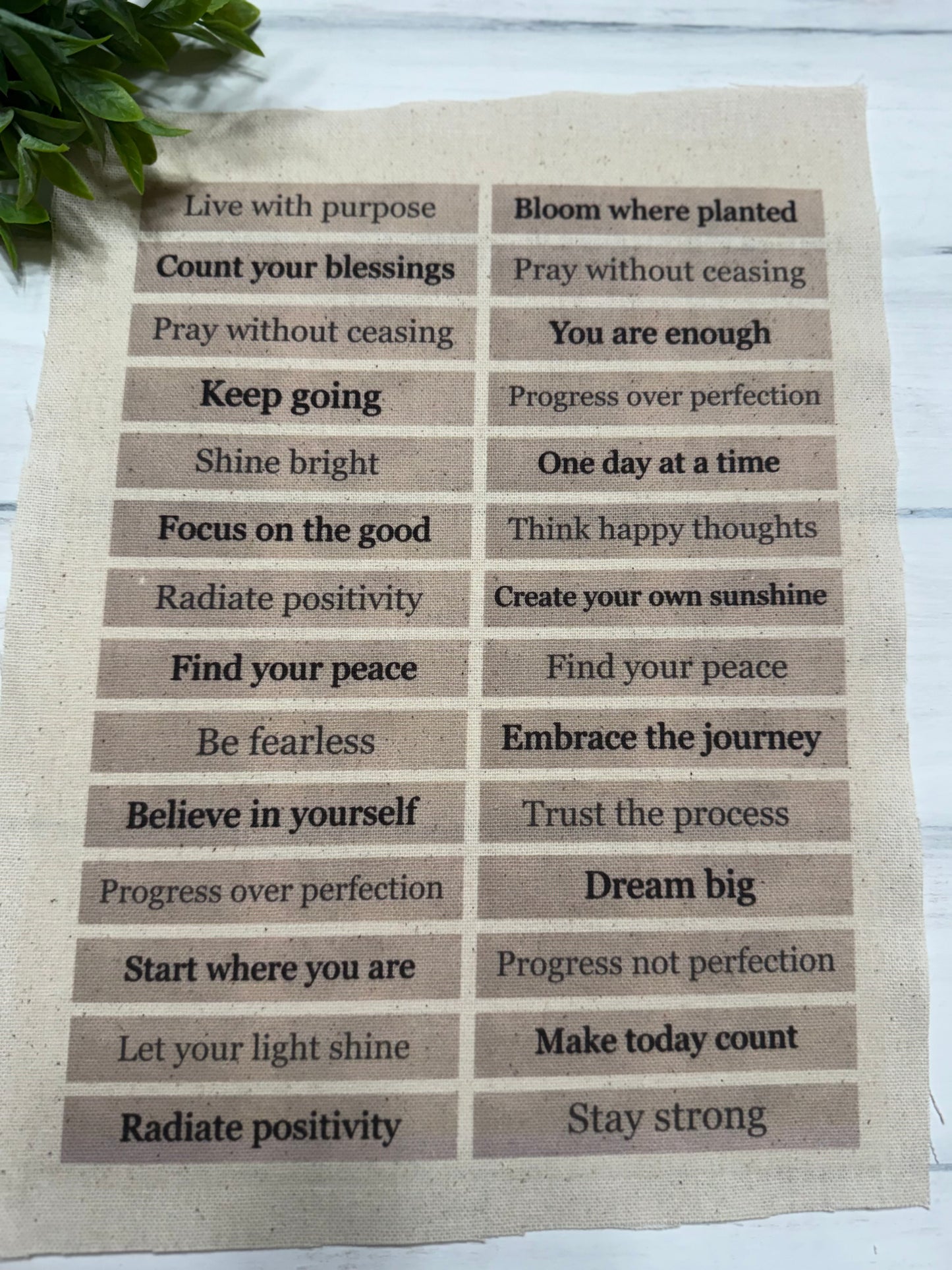 Live with purpose words page