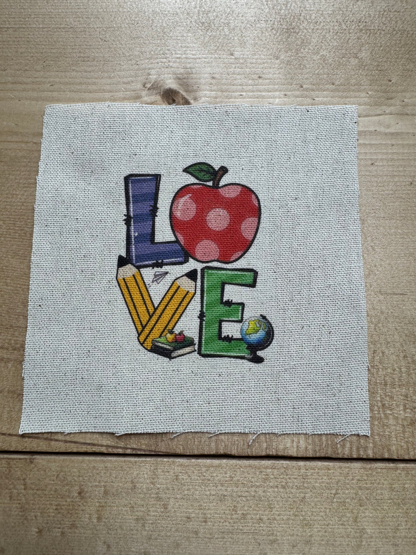 Teacher LOVE 5” patch