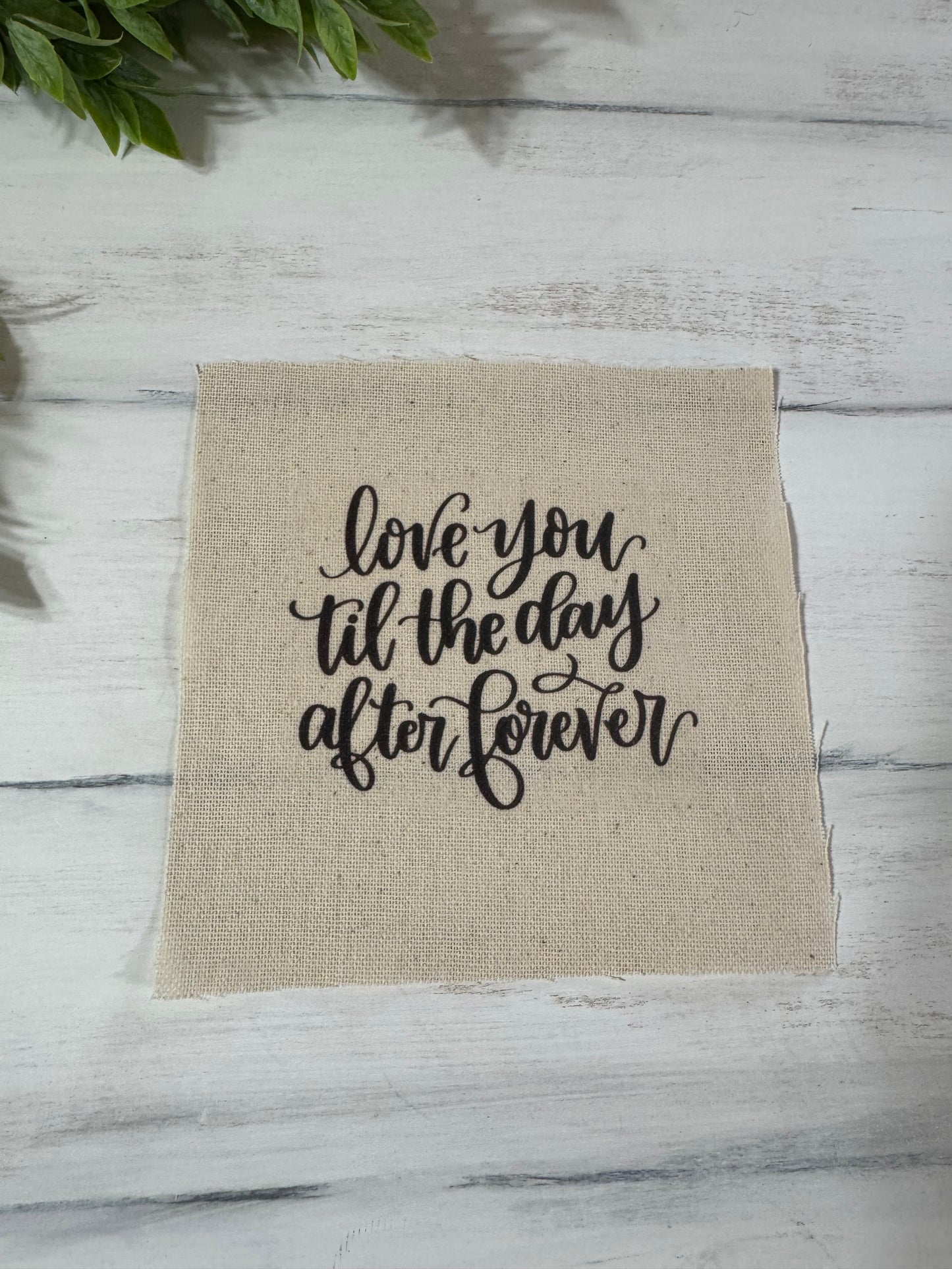 Love you til the day 5” patch
