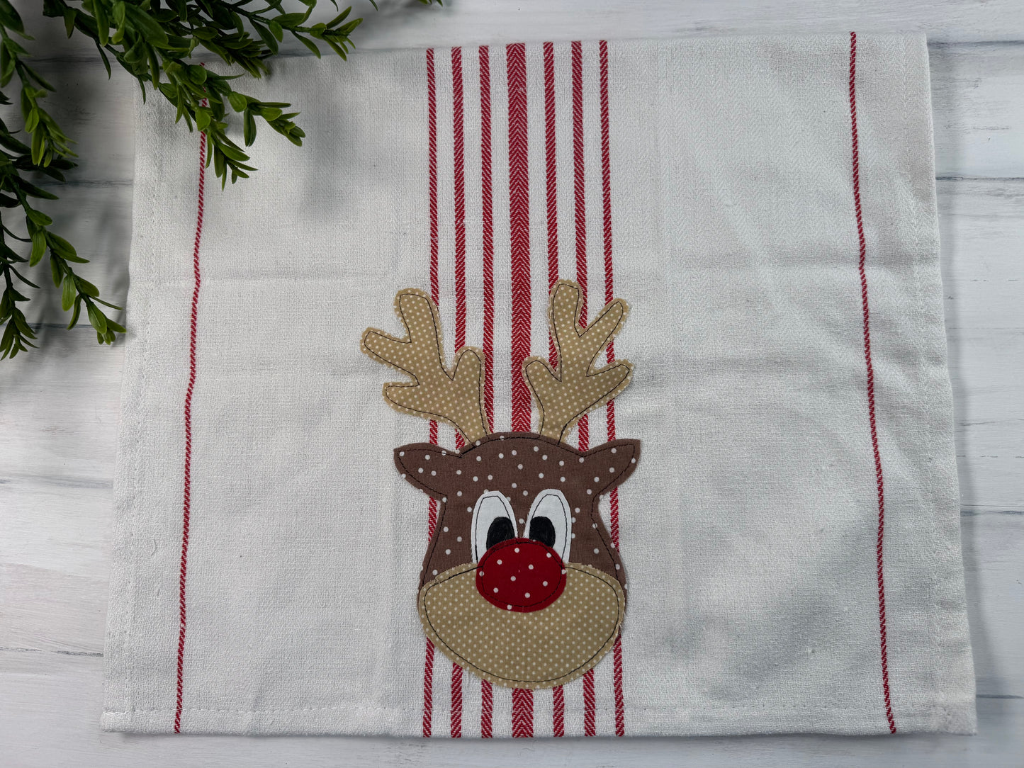 Reindeer #1 tea towel