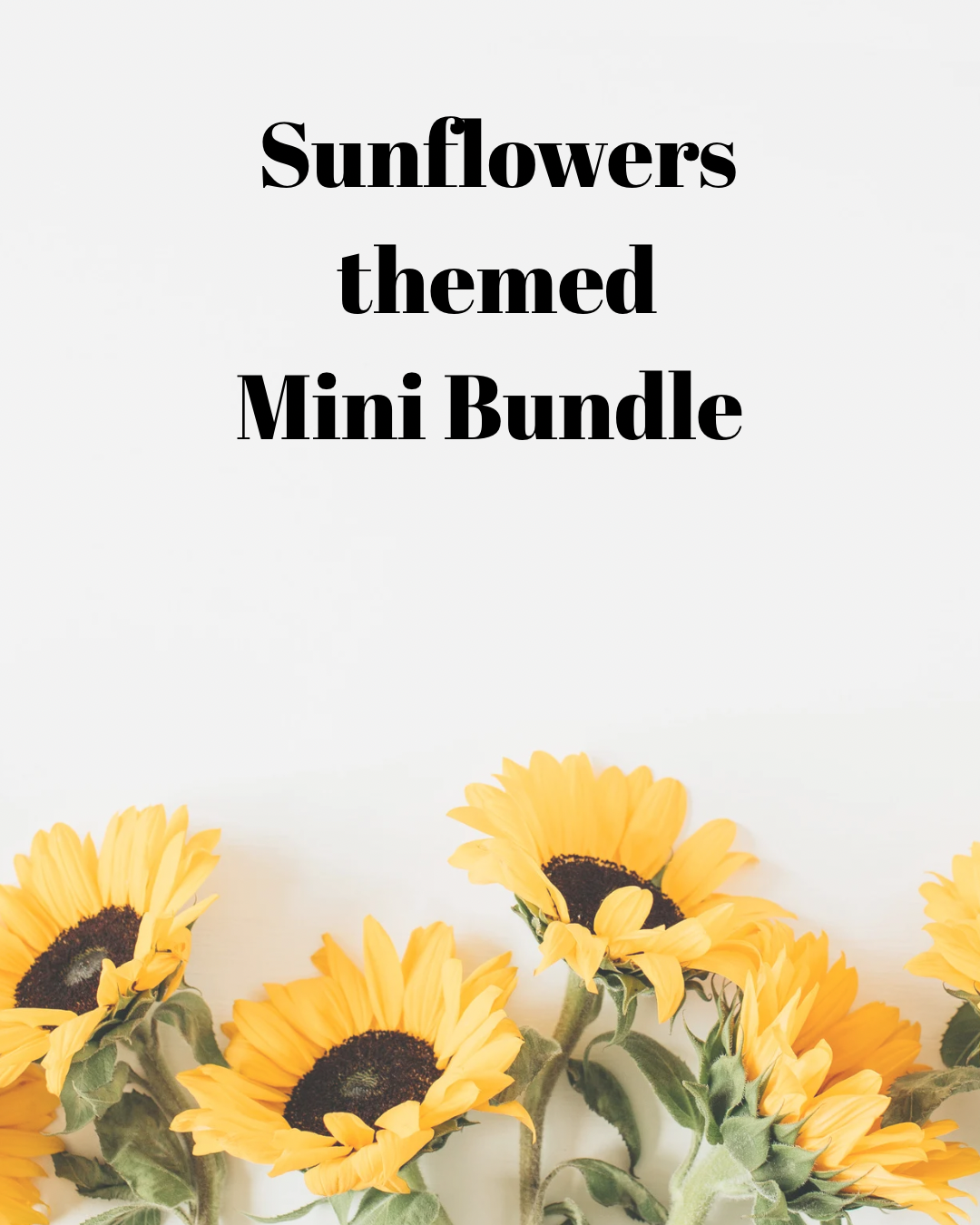 Sunflower themed Sewing Supplies