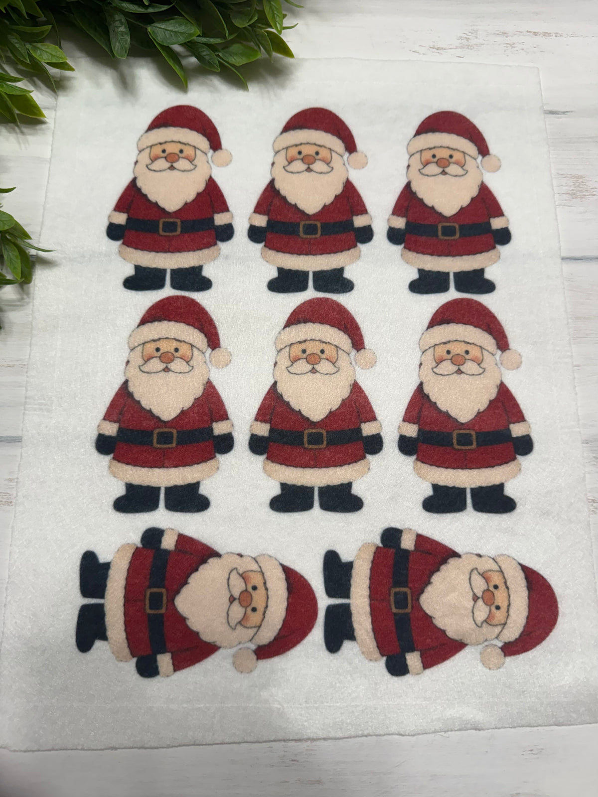 Red Santa felt page
