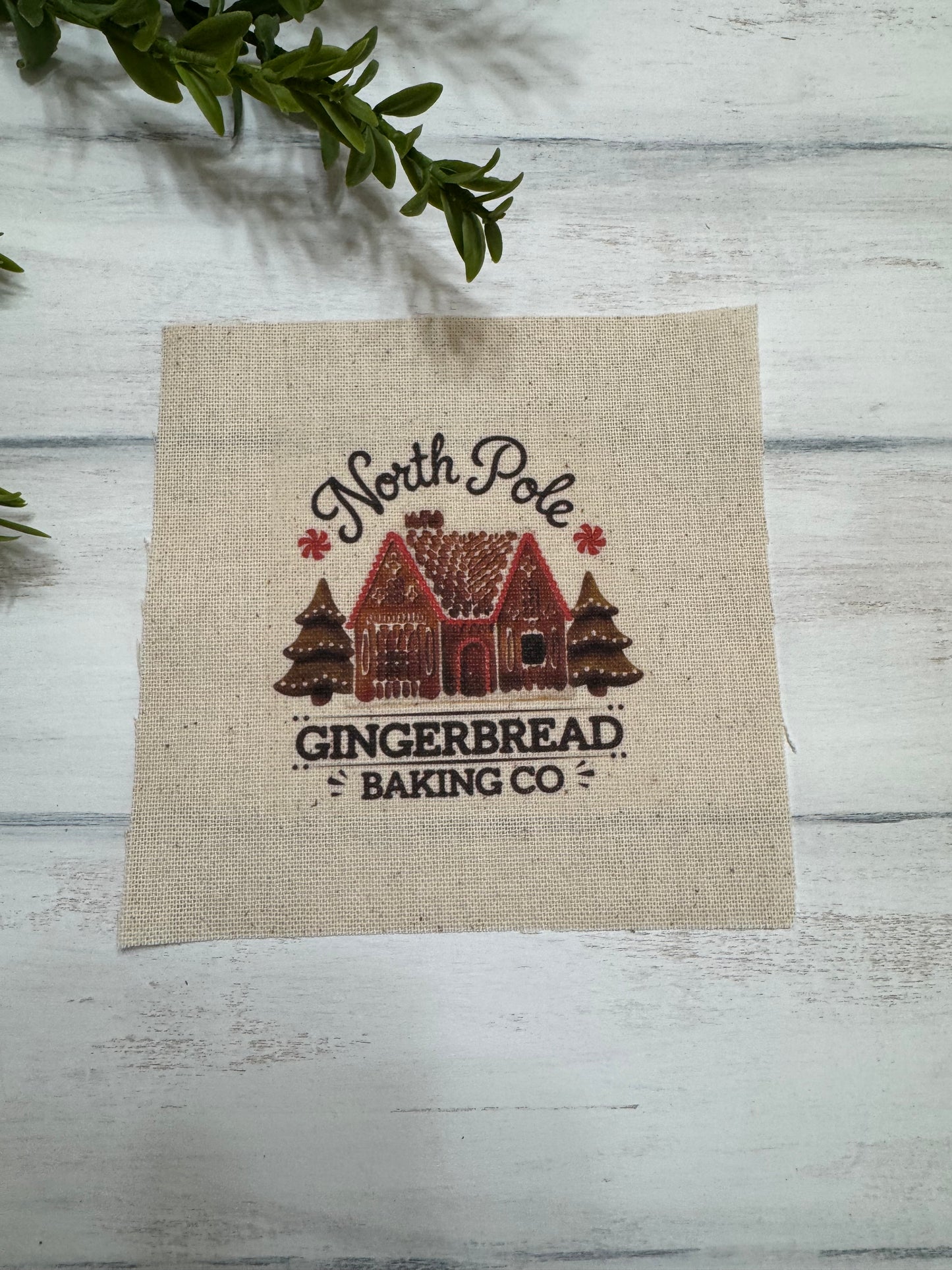 North Pole gingerbread baking company 5” patch