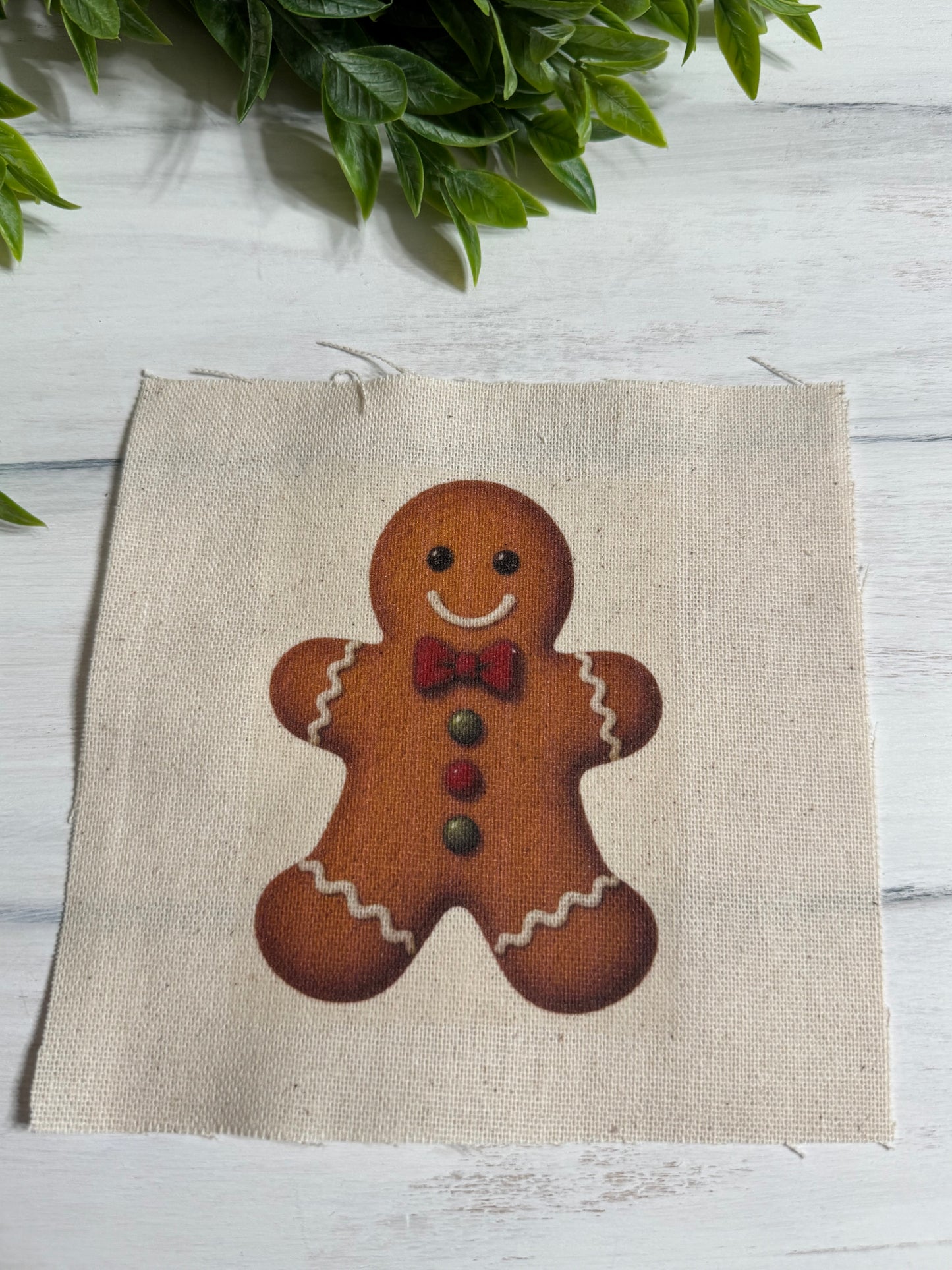 Gingerbread boy 5” patch