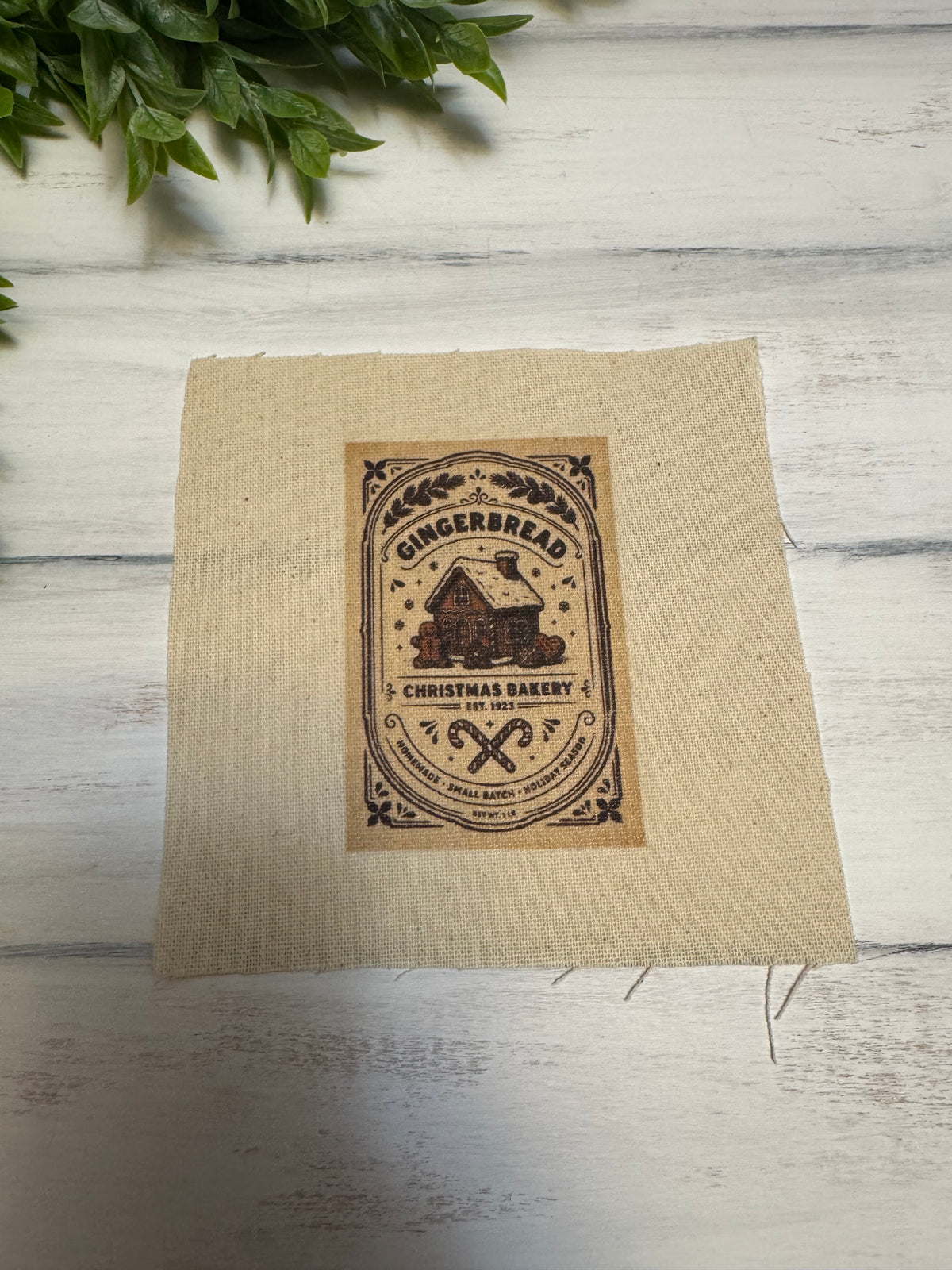 Vintage Gingerbread 5” patch