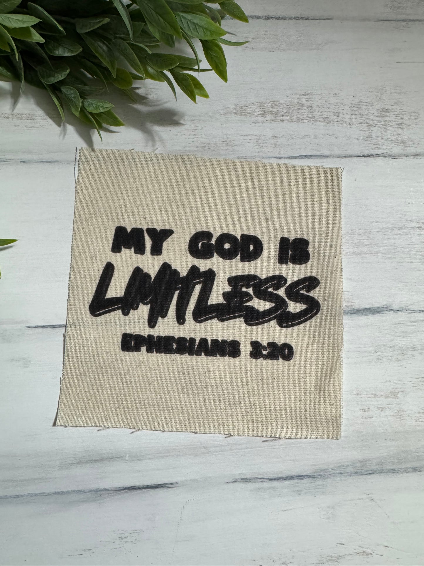 My God is limitless 5” patch