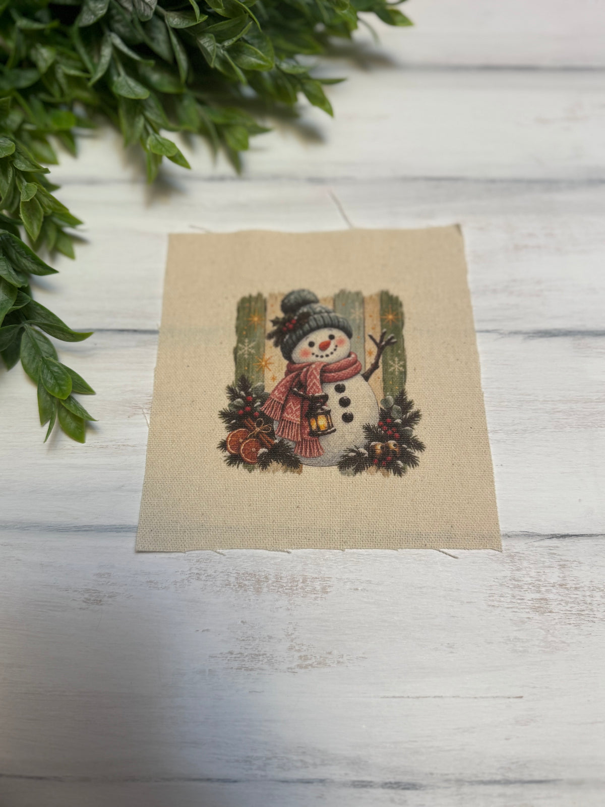 Bright snowman 5” patch