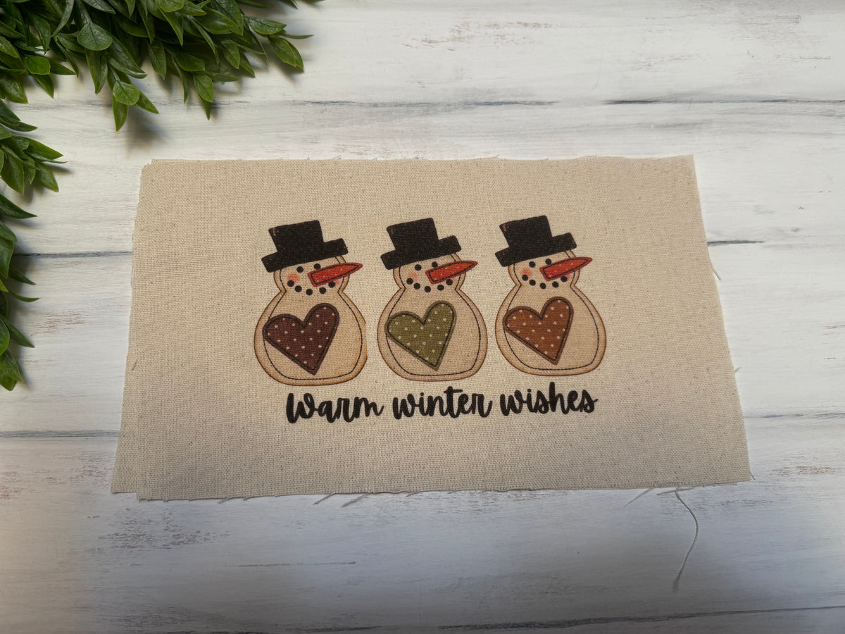 Warm winter wishes browns & sage pillow kit