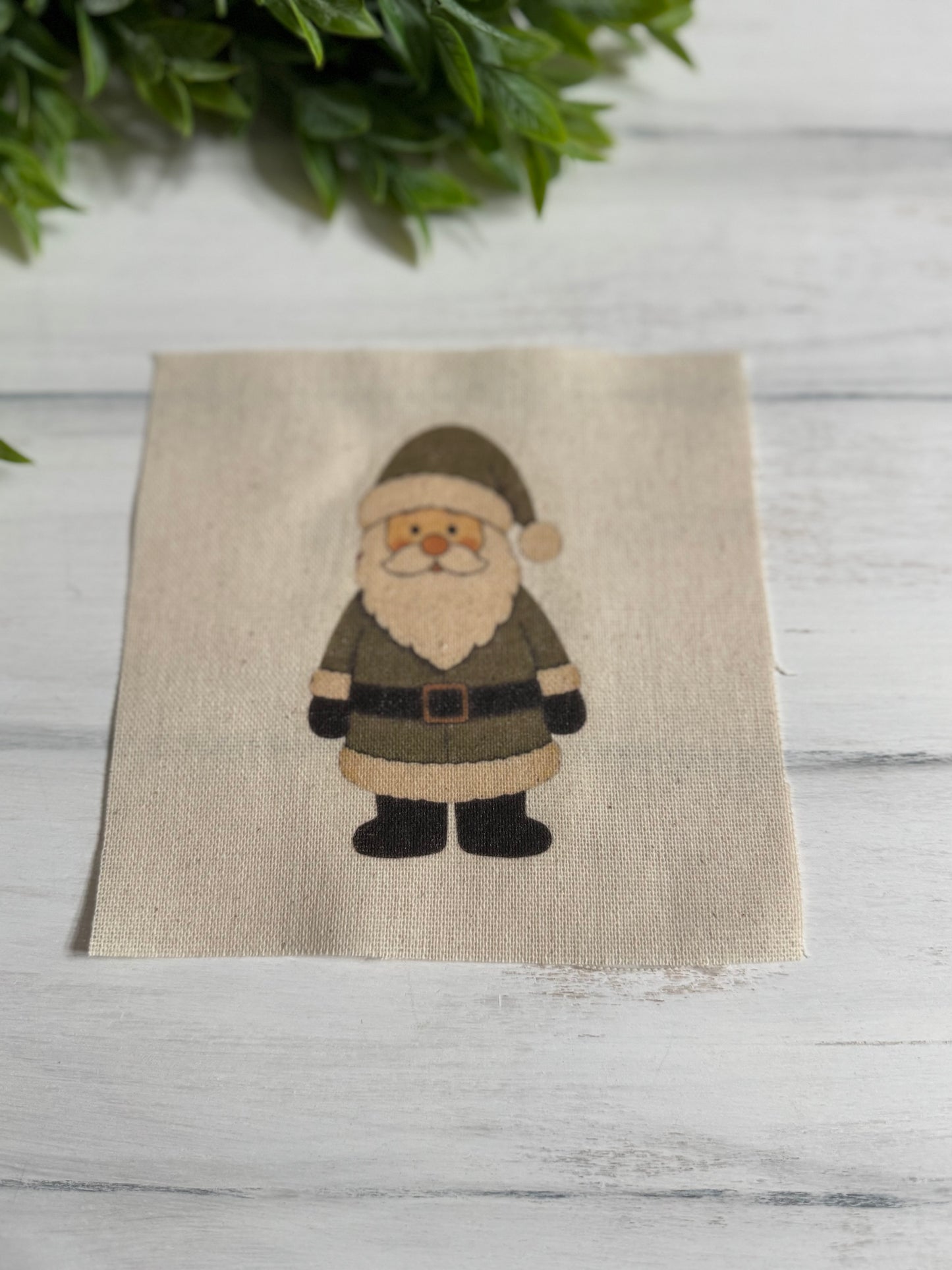 Green Santa 5” patch