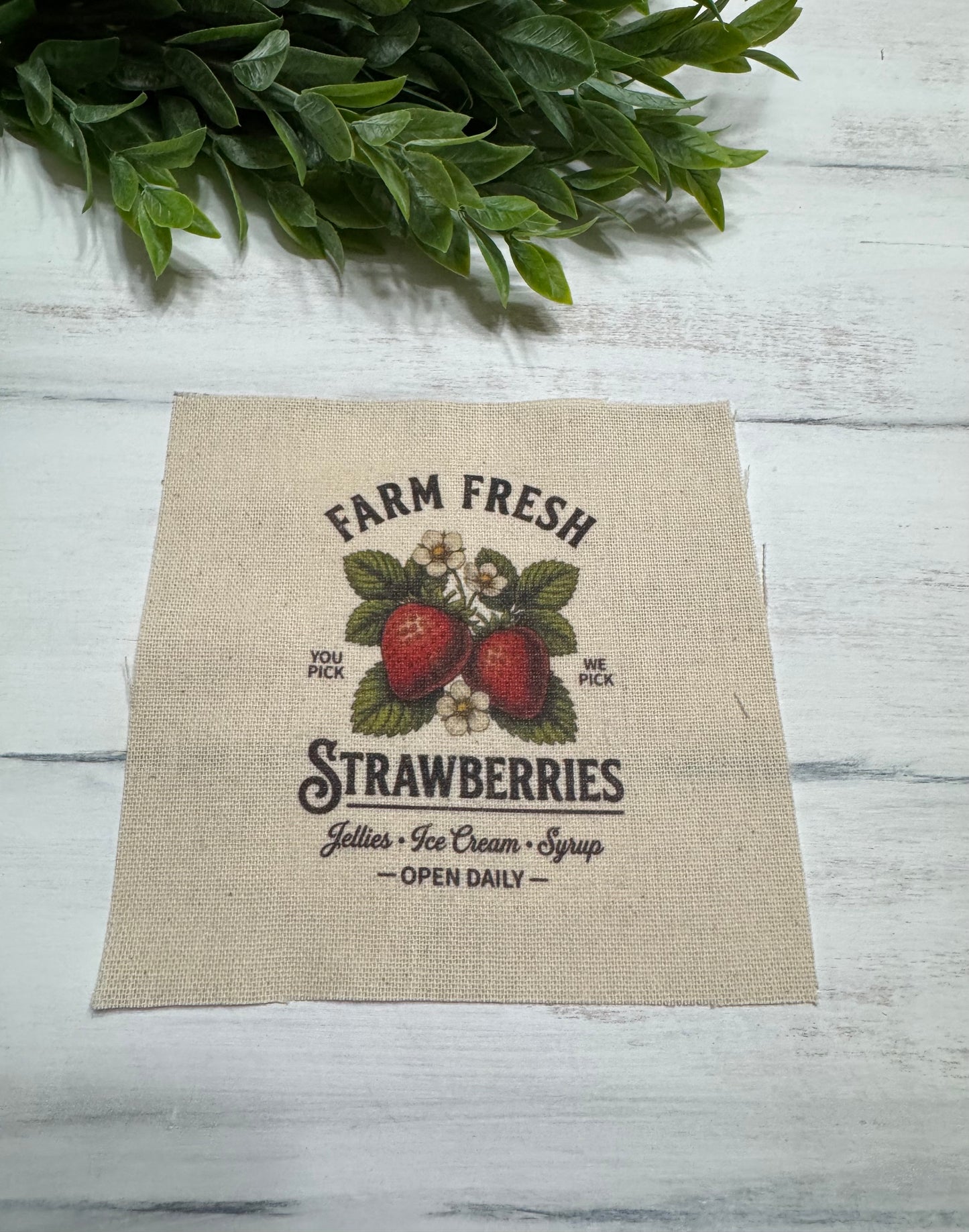 Farm fresh strawberries 5” patch
