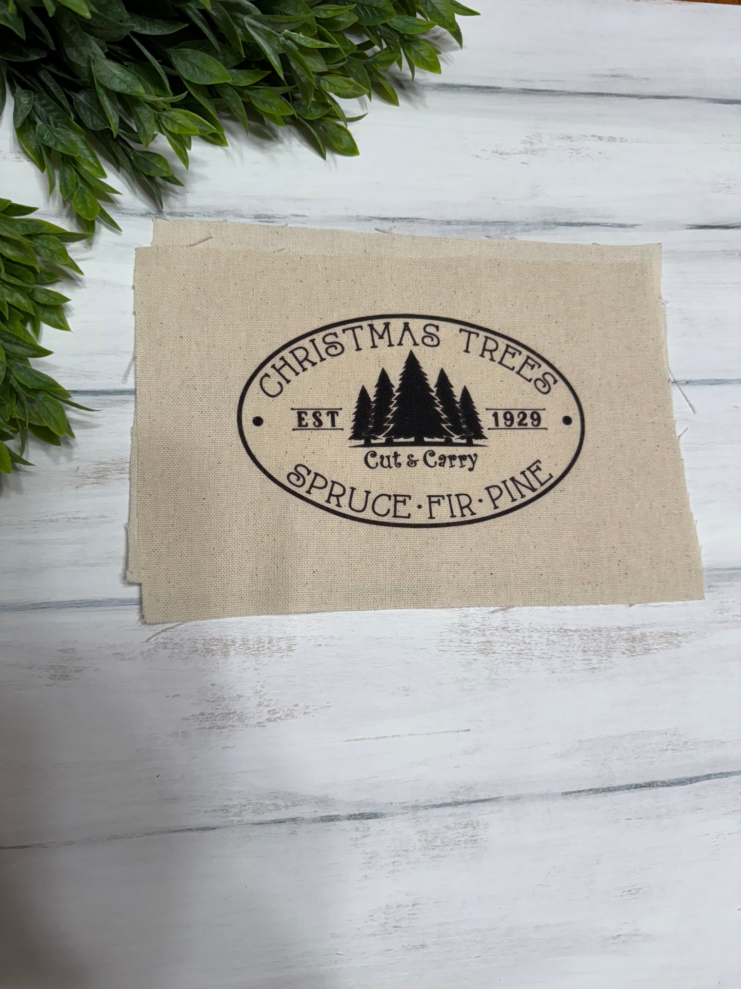 Christmas trees pillow kit