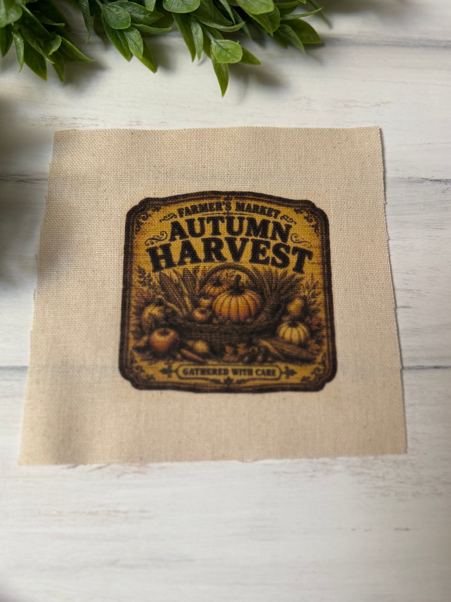 Autumn harvest vintage 5” patch
