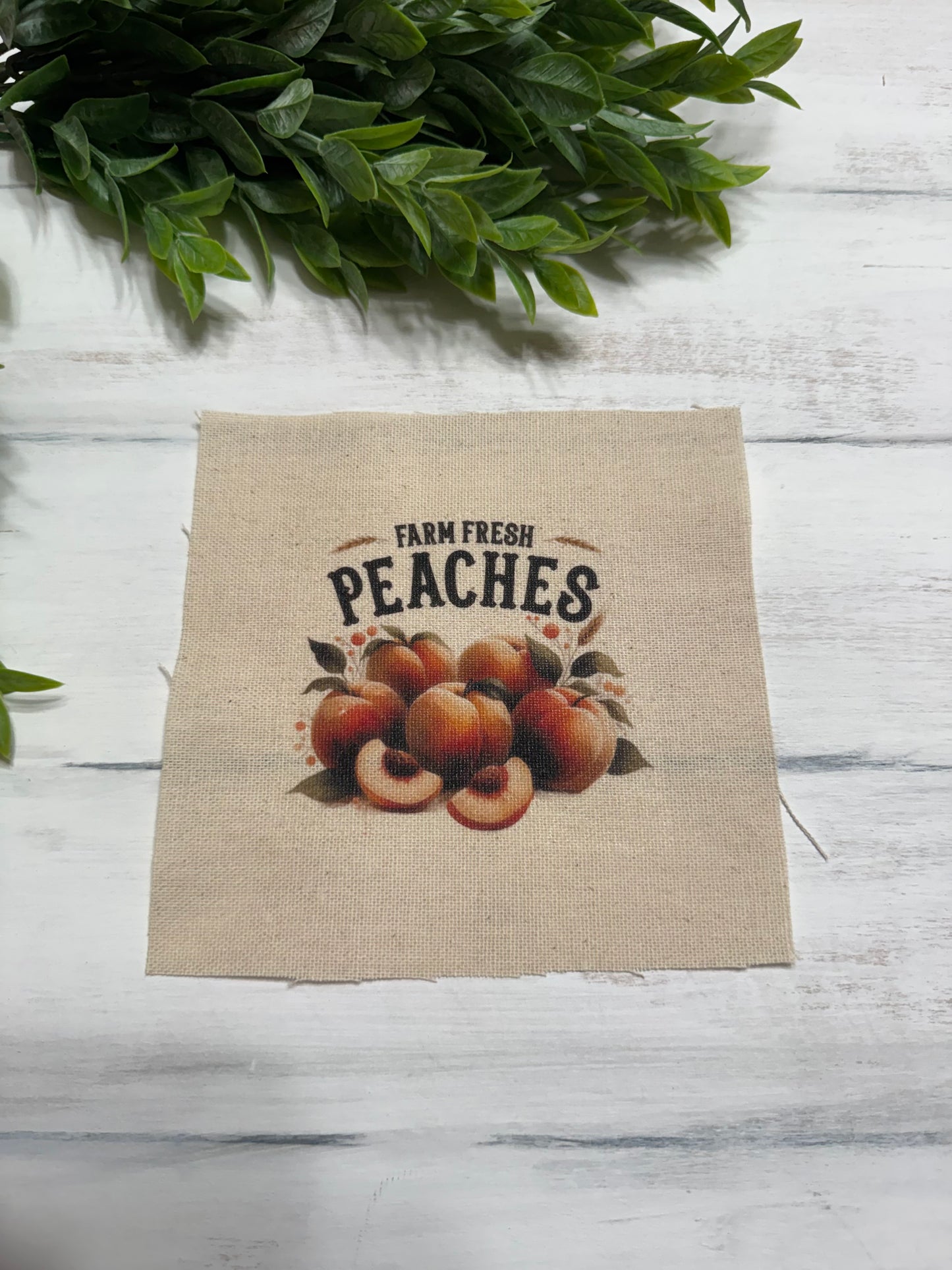 Farm fresh peaches 5” patch