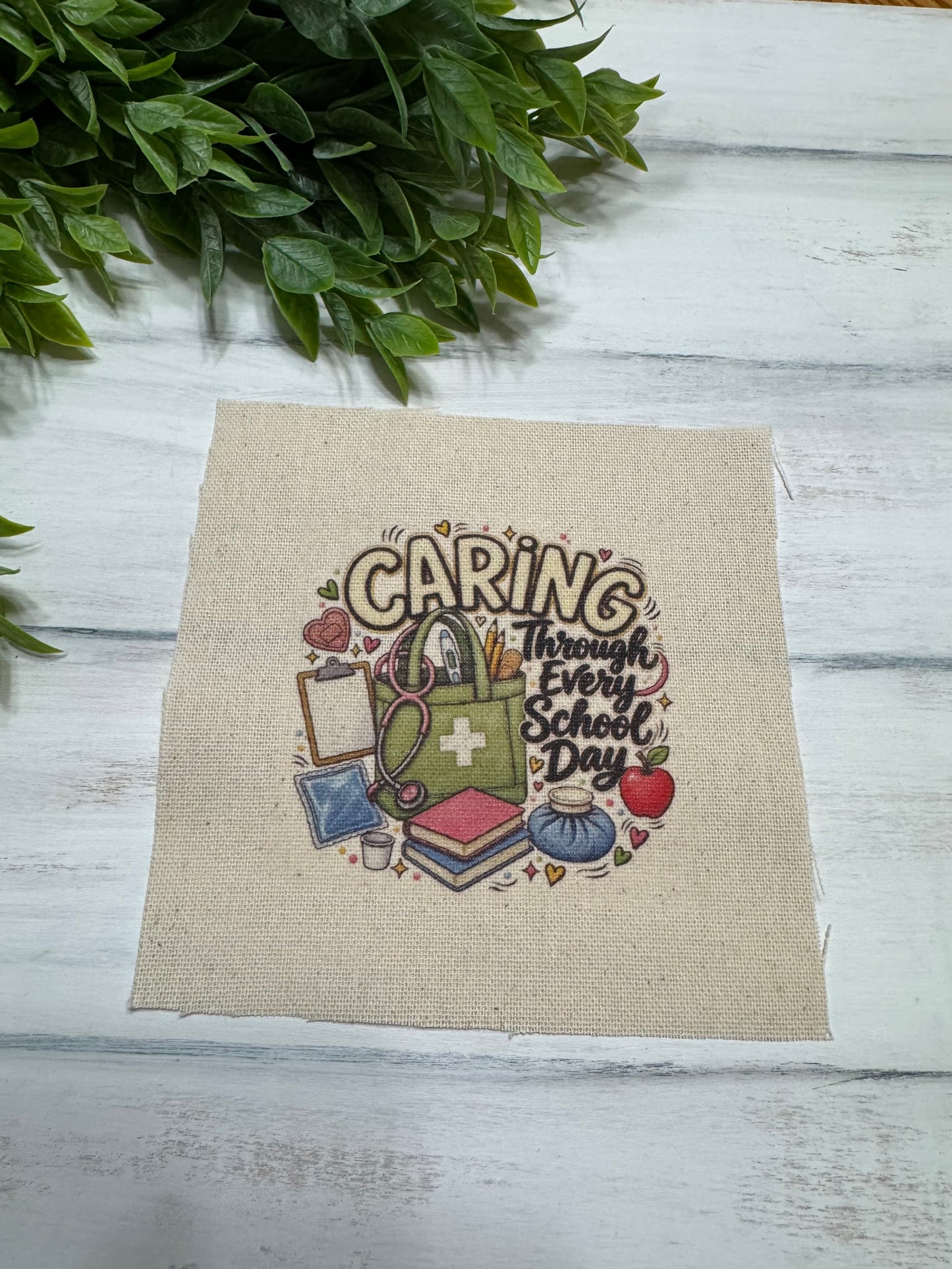 Caring through every school day 5” patch
