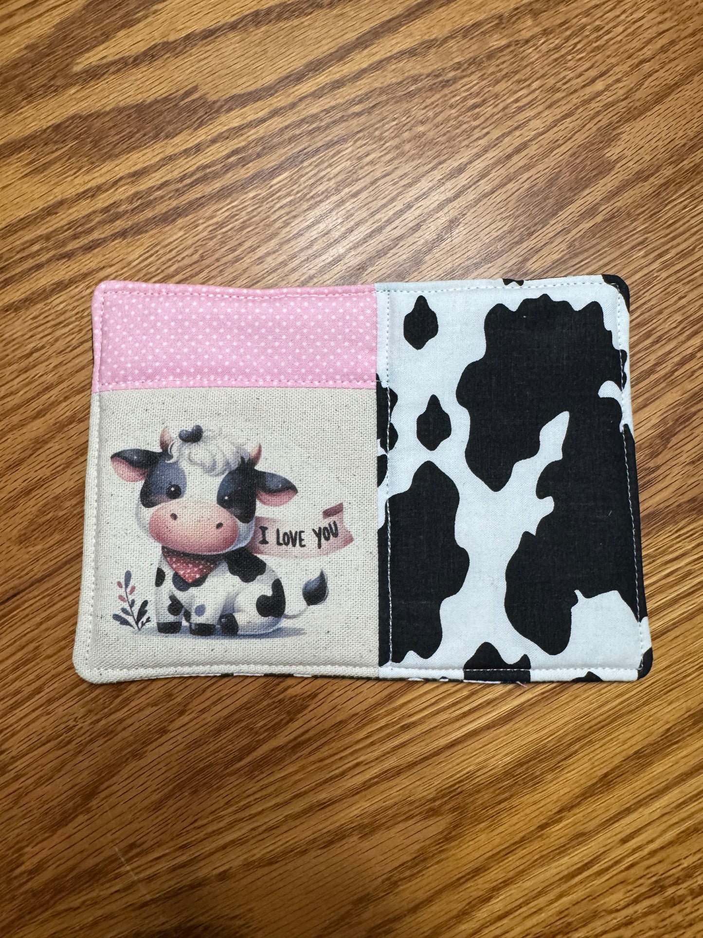 Cow mug rug