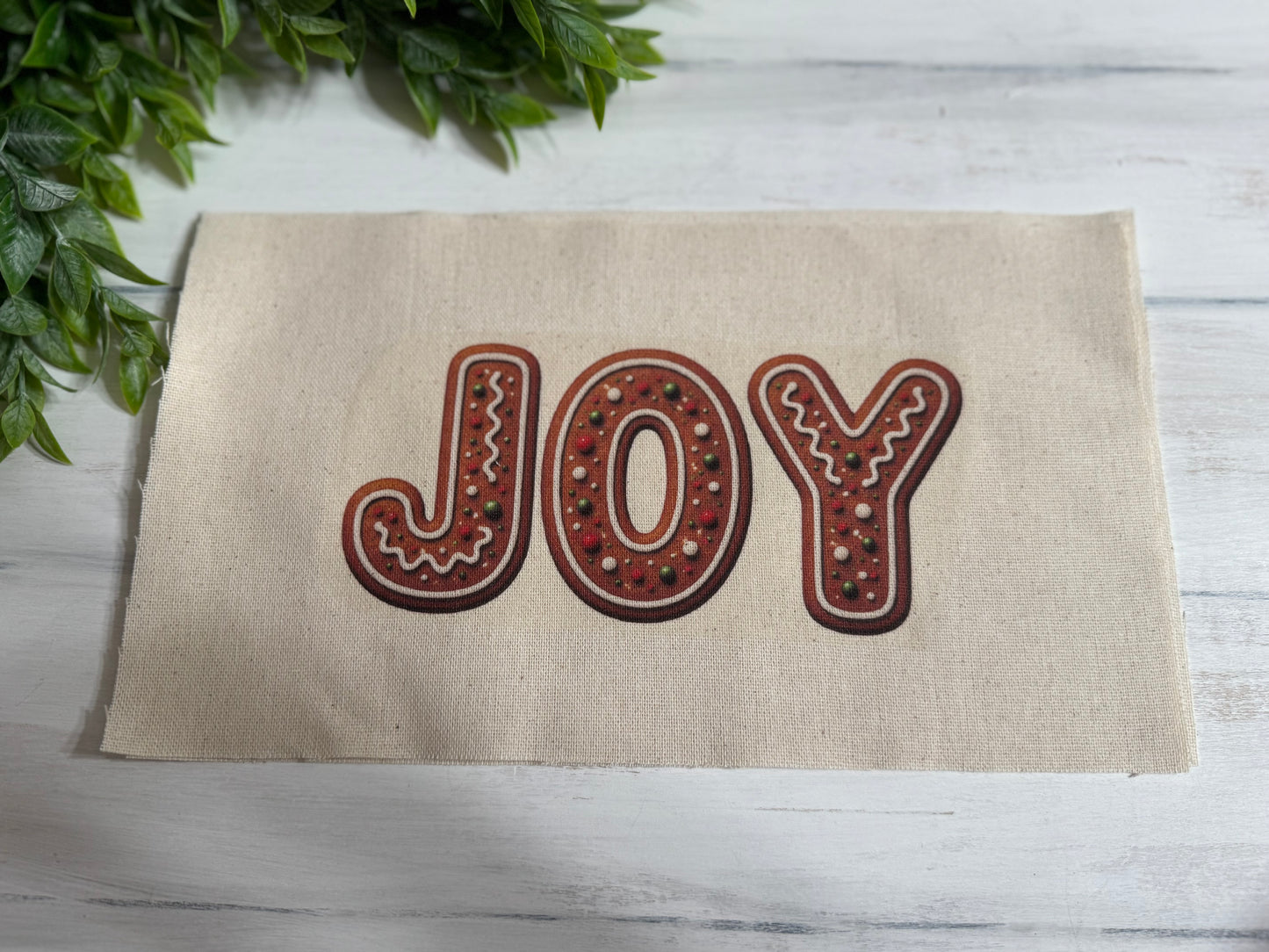 Gingerbread JOY pillow kit