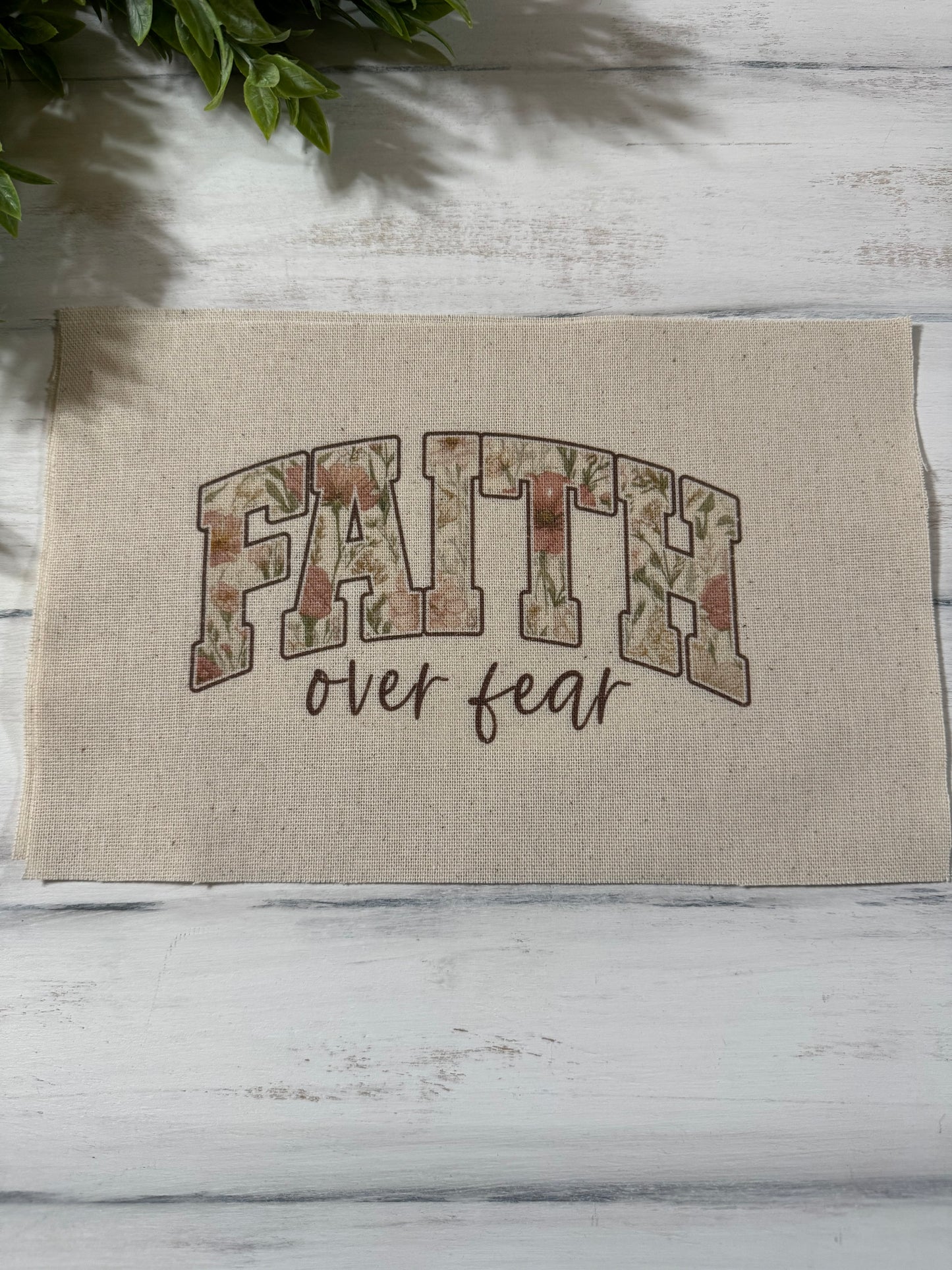 Faith over fear pillow kit