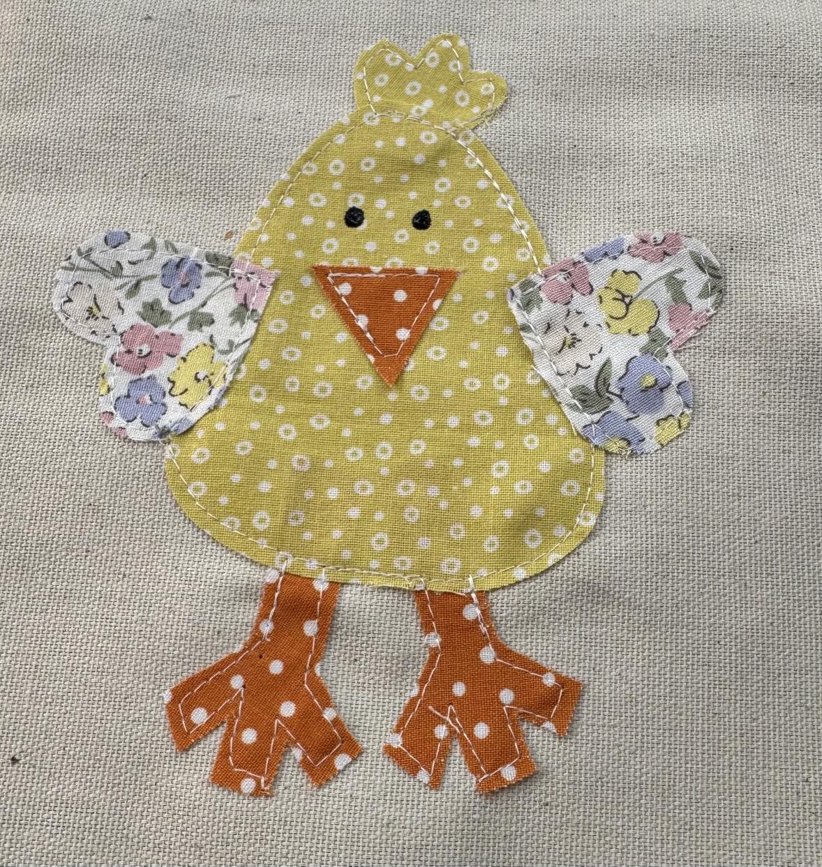 Chick applique pattern