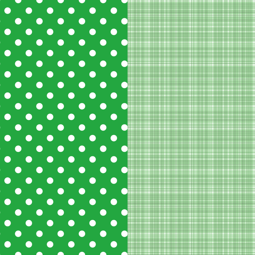 Green printed felt sheets
