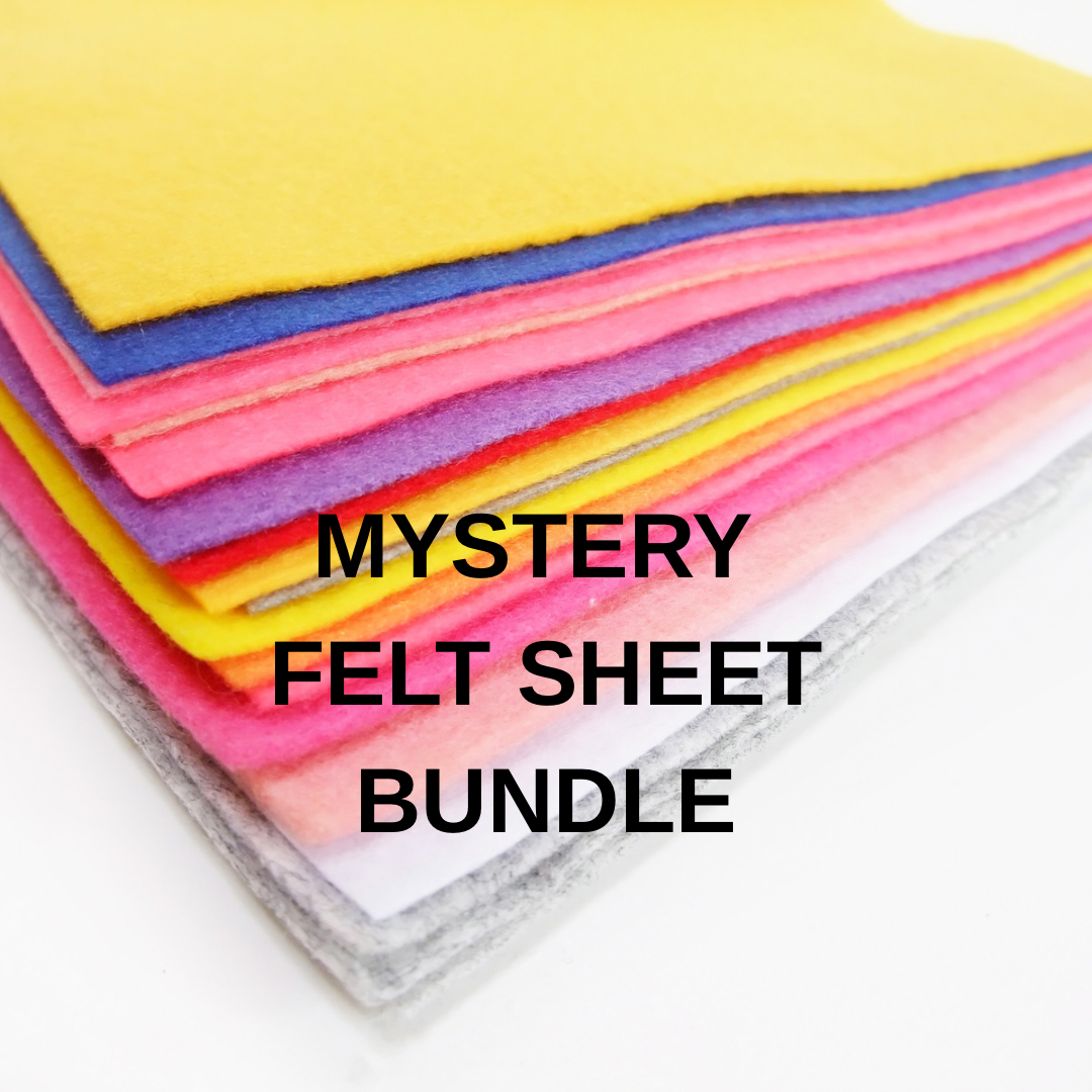 Mystery felt sheet bundle of 10