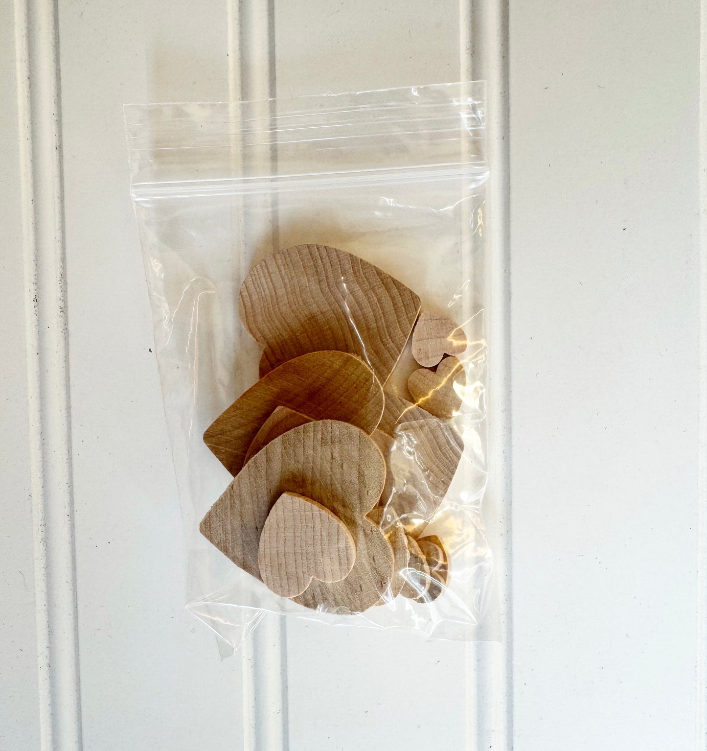 Wood heart sampler 12 pack
