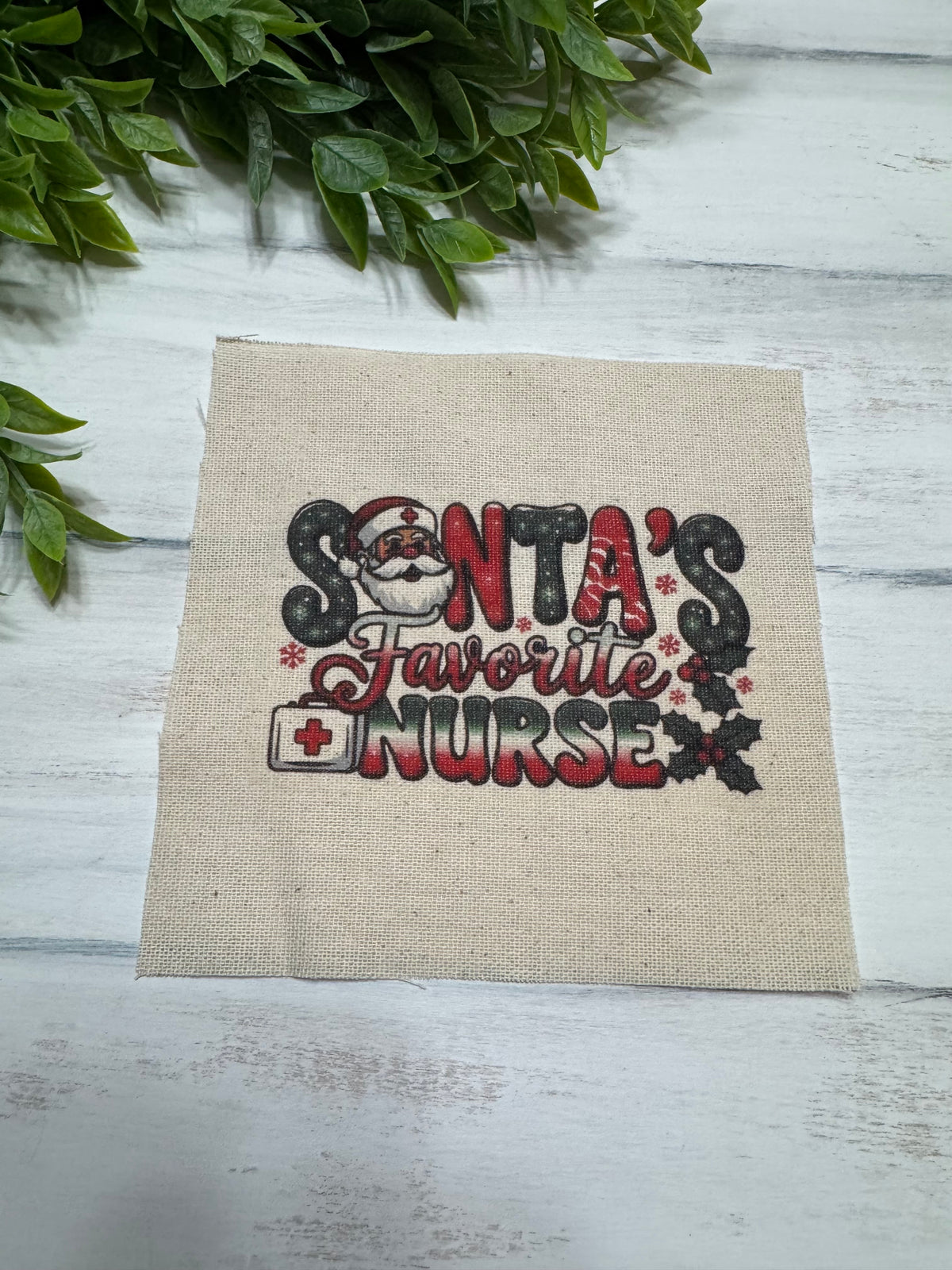 Santa’s Favorite Nurse 5” patch
