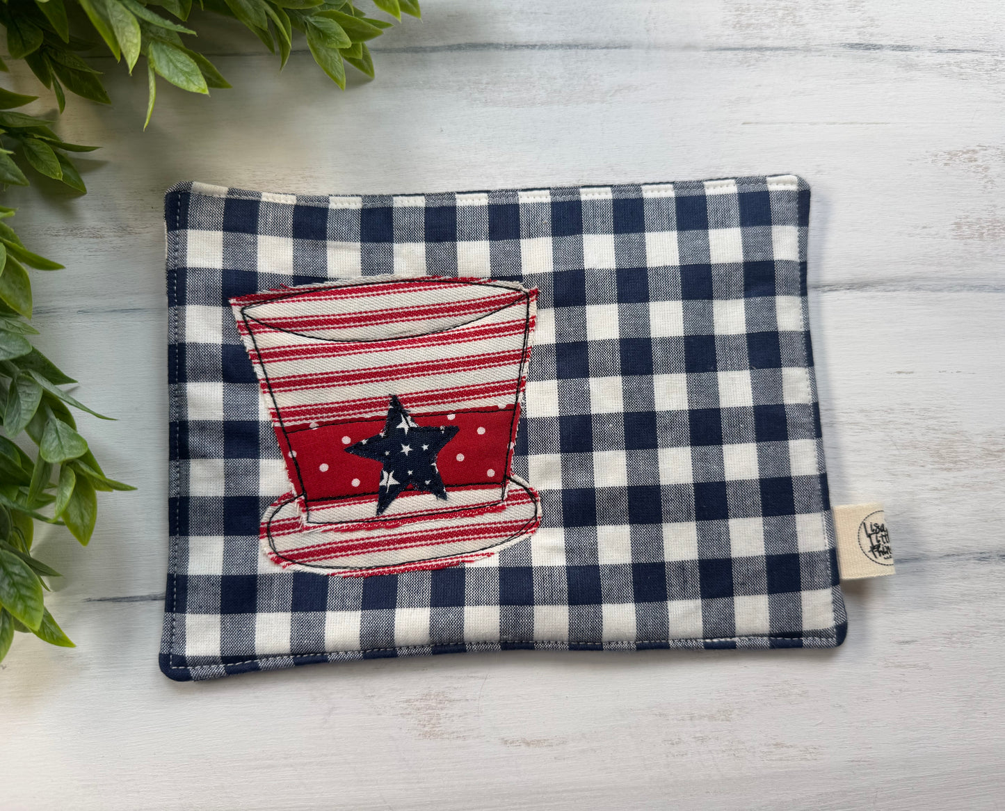 Uncle Sam hat mug rug