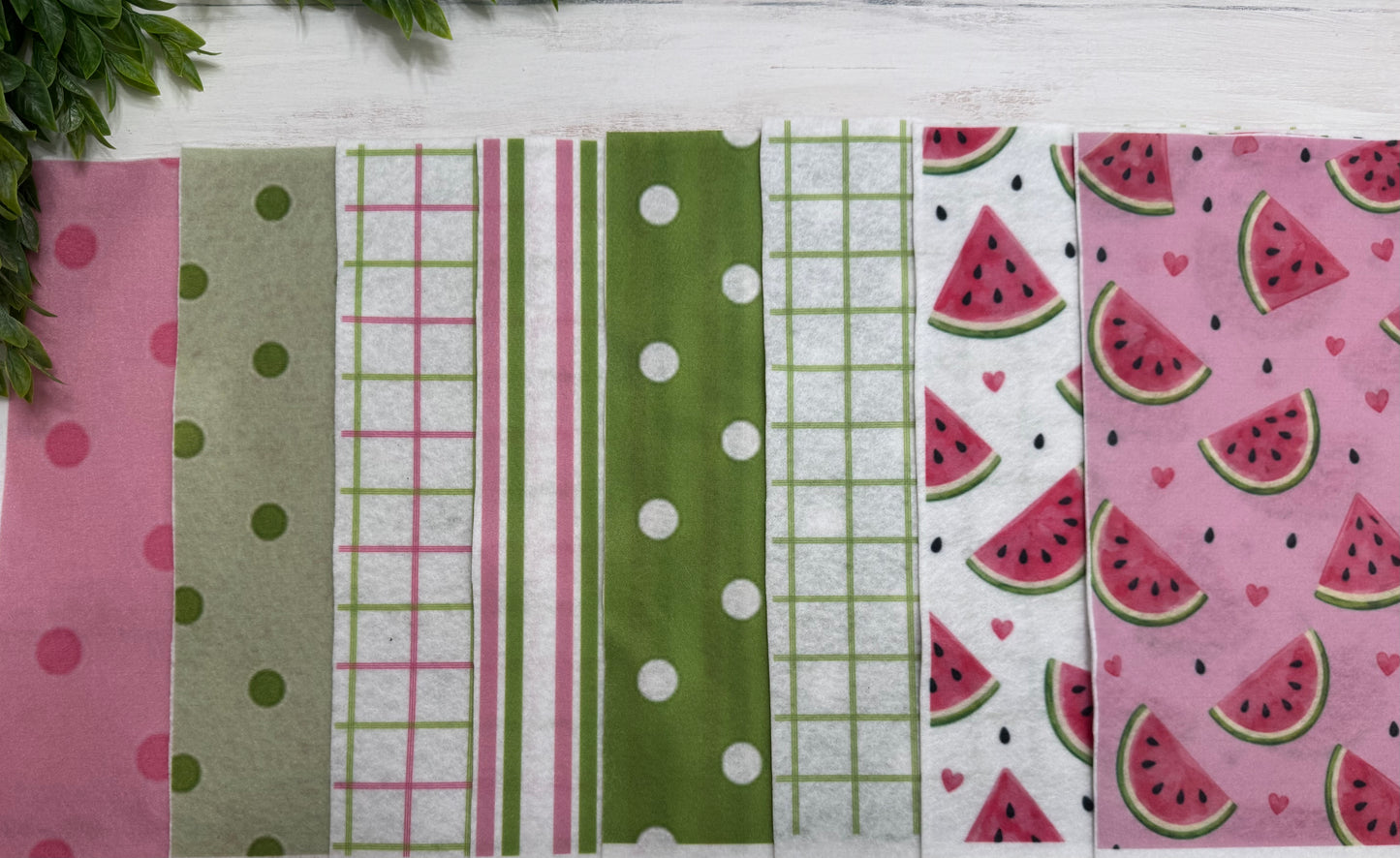 Watermelon printed felt sheets