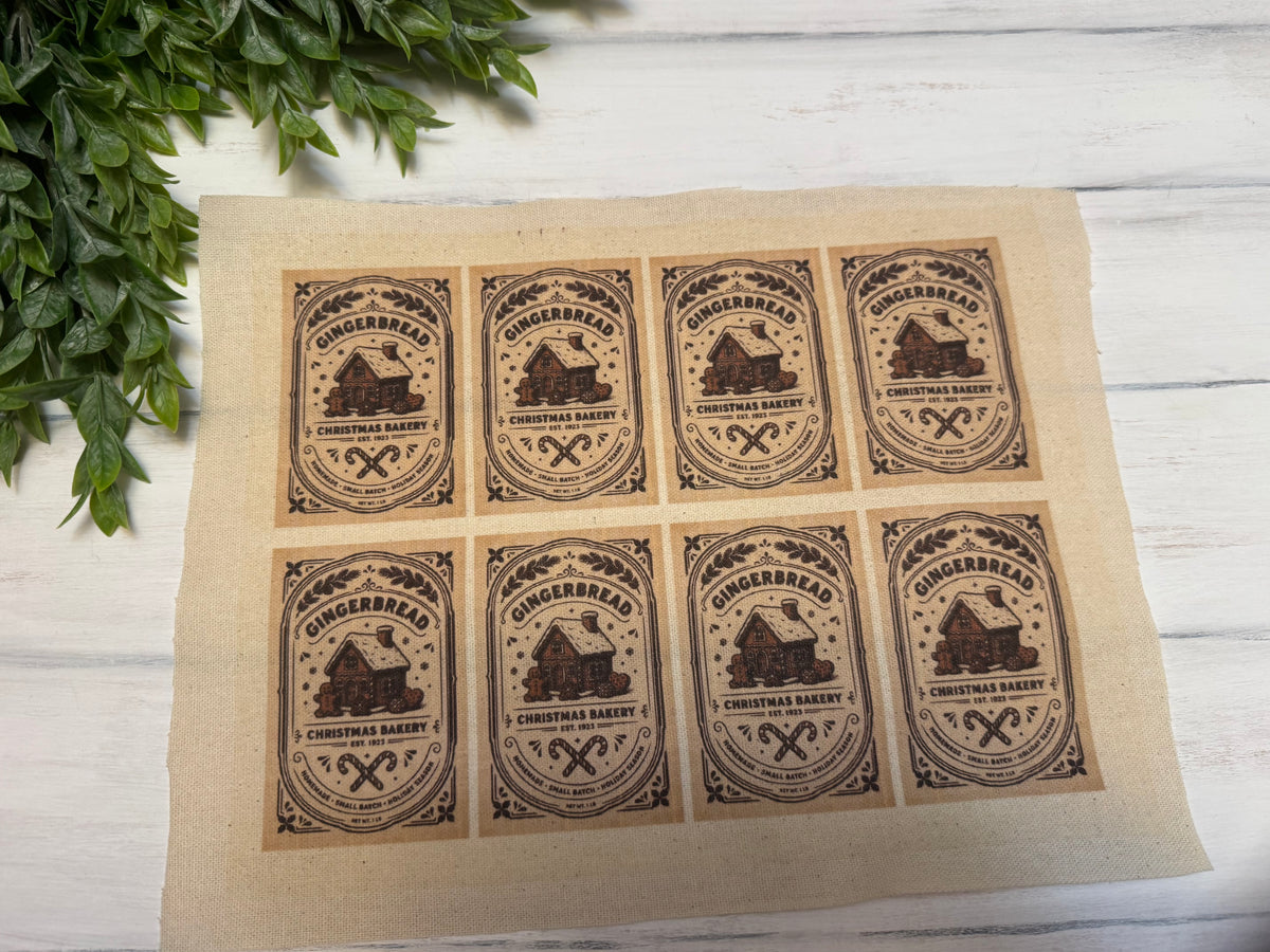 Vintage gingerbread full sheet