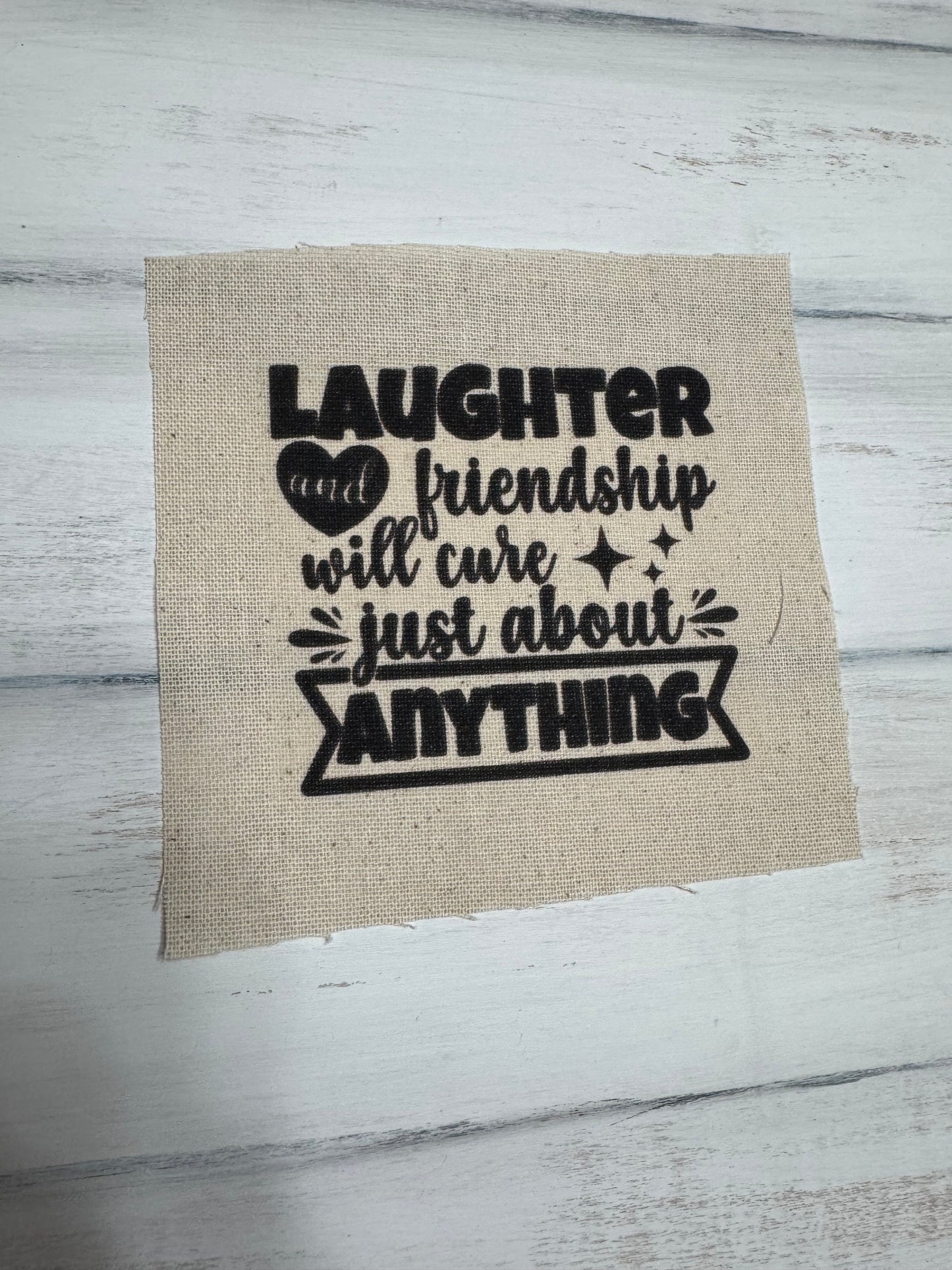 Laughter and friendship 5” patch