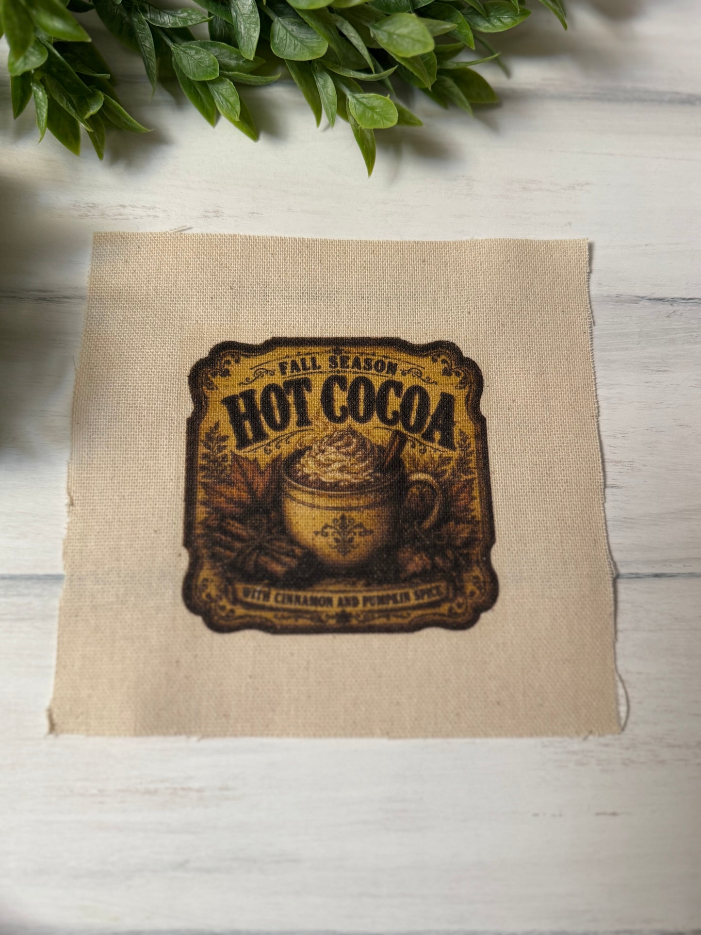 Hot cocoa vintage 5” patch