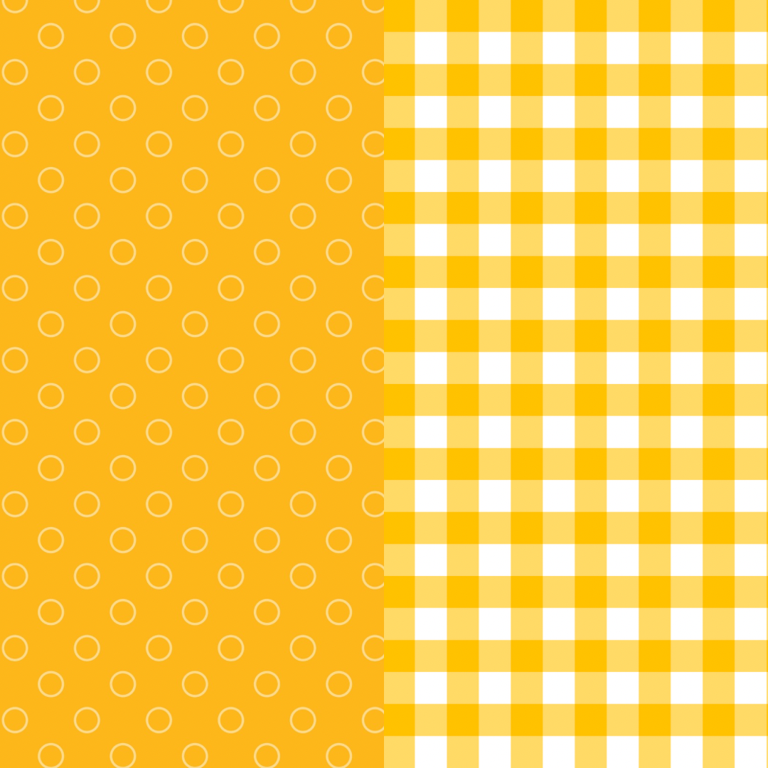 Yellow printed felt sheets