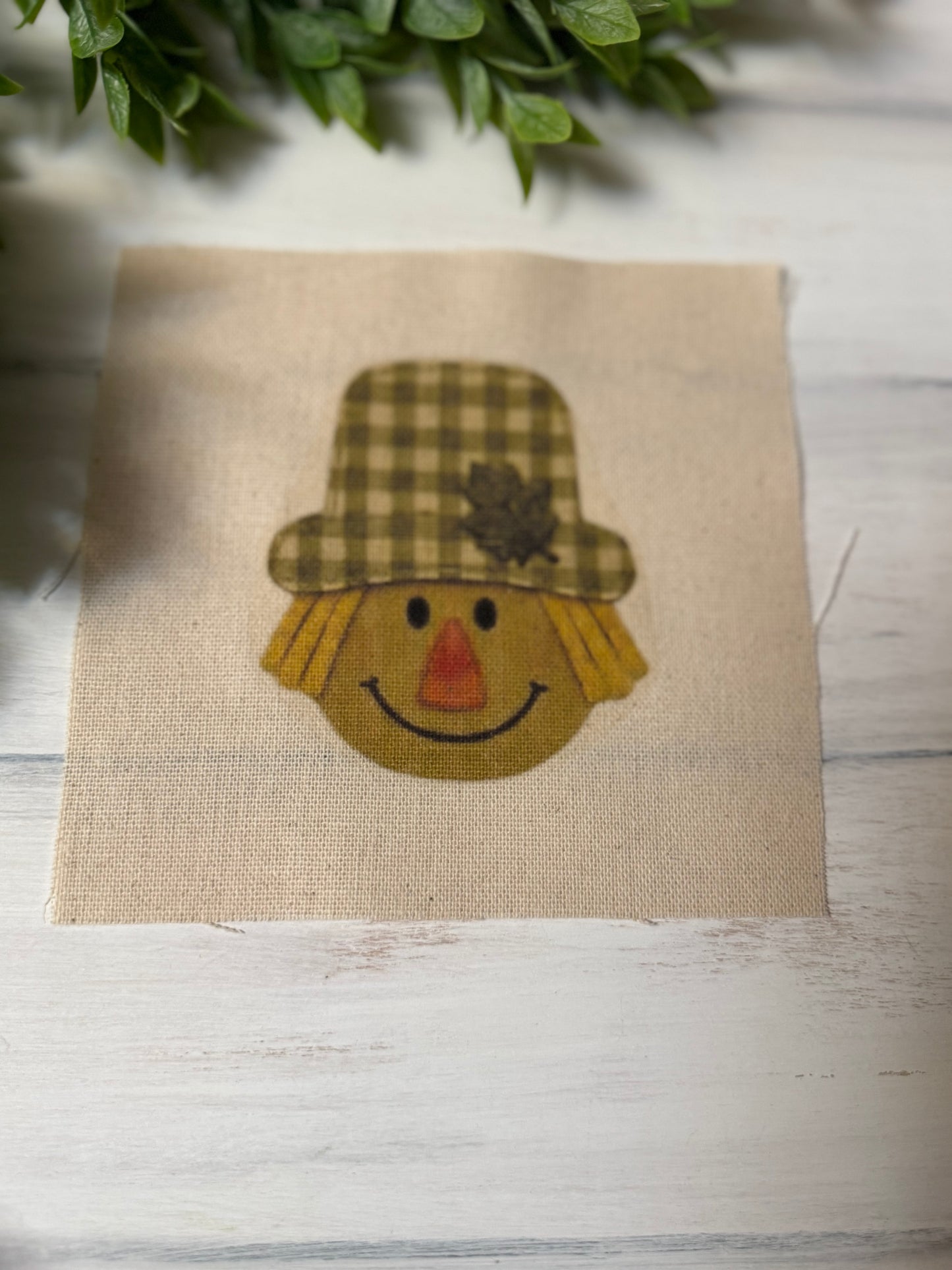 Green scarecrow 5” patch