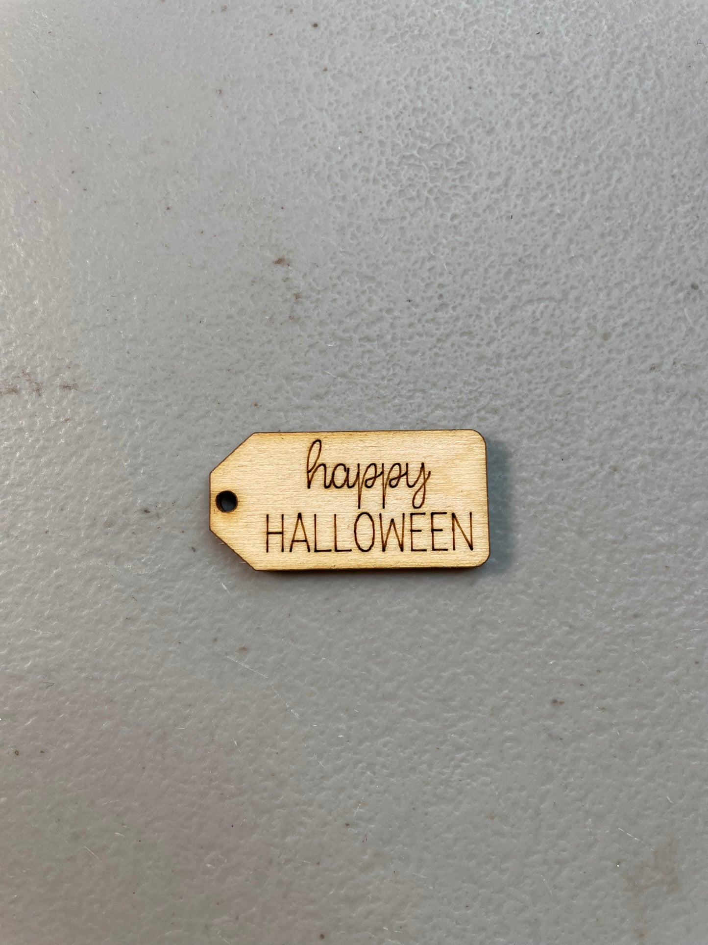 Happy Halloween wooden tags