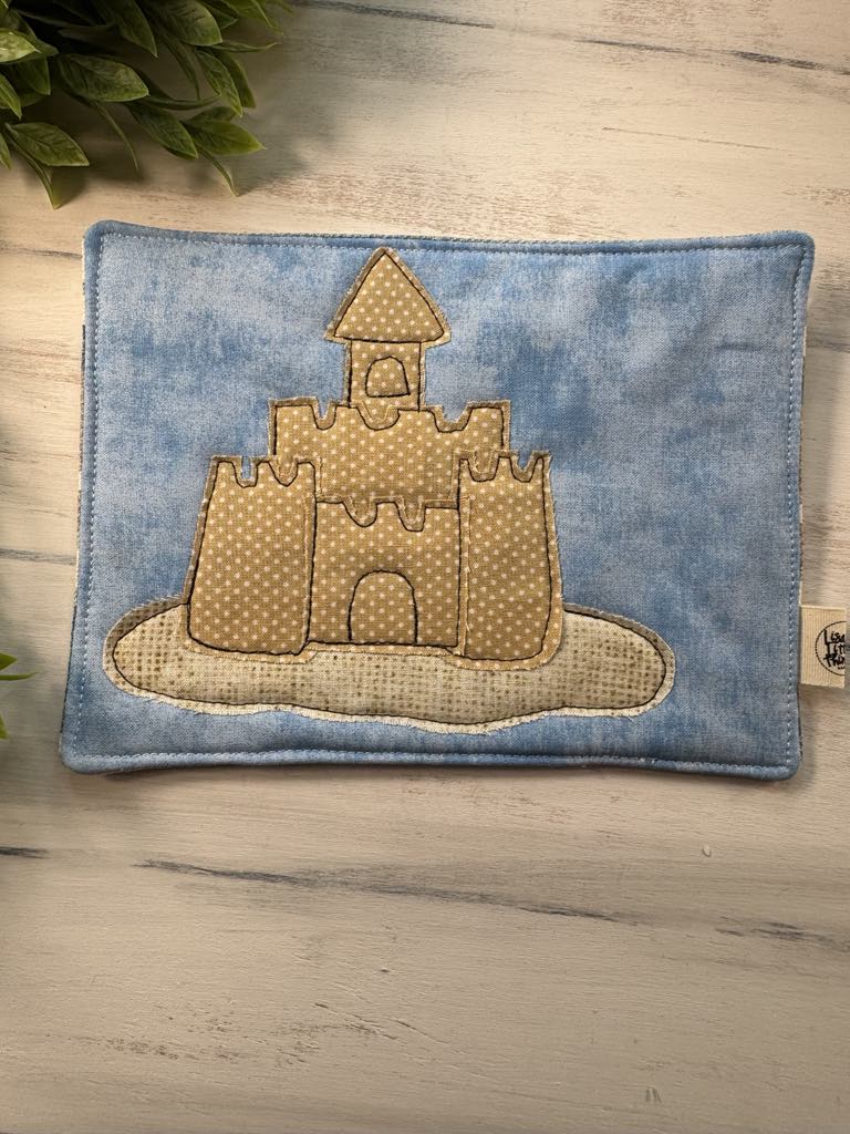 Sand castle and anchors applique pattern
